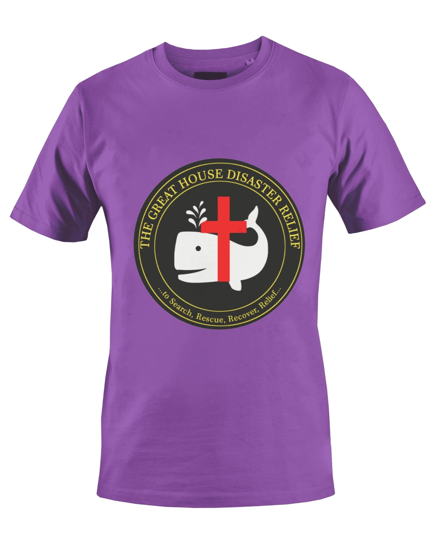 THE GREAT HOUSE DISASTER RELIEF T-SHIRT (PURPLE) - BMS MANGOES MARKETPLACE