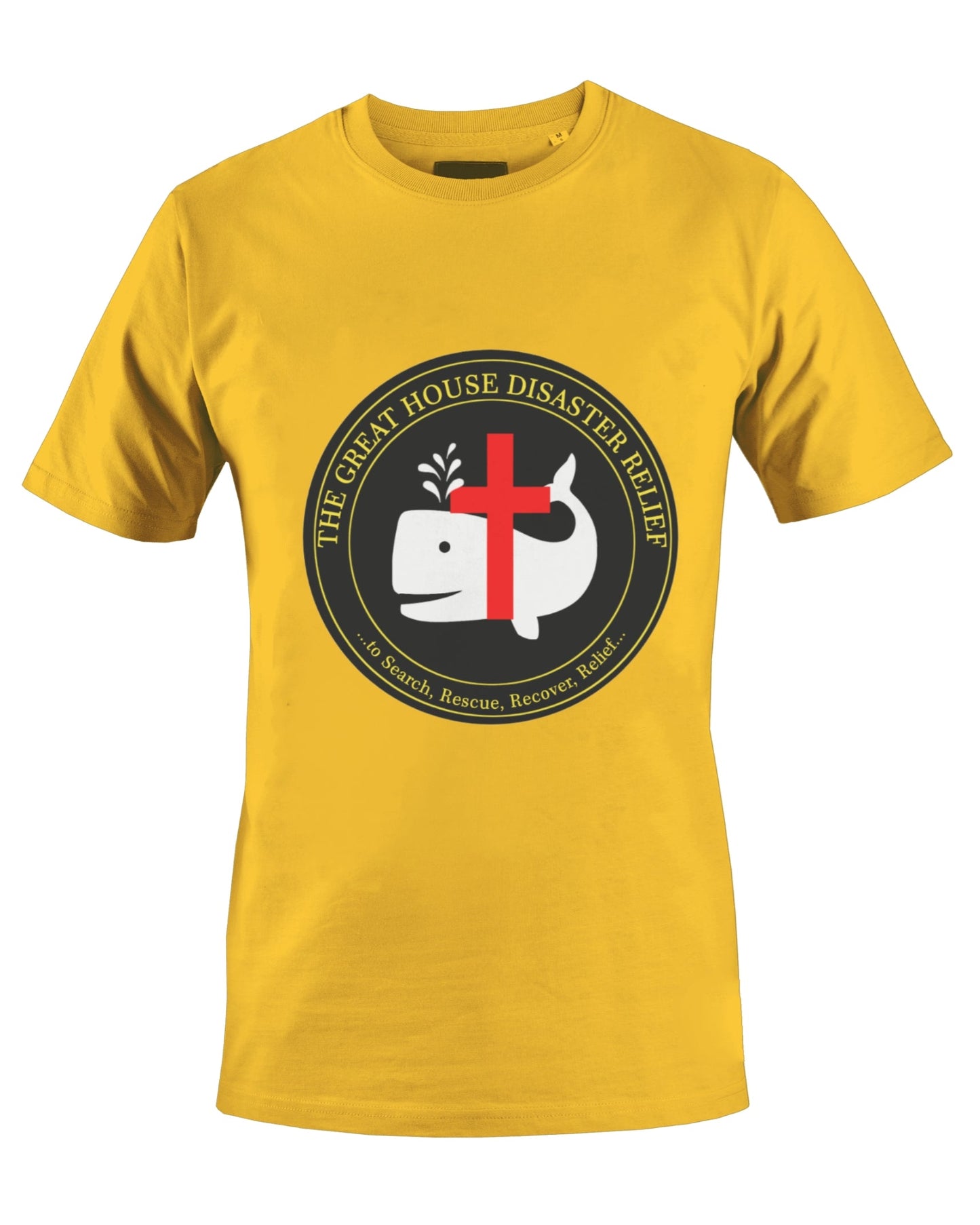 THE GREAT HOUSE DISASTER RELIEF T-SHIRT (YELLOW) - BMS MANGOES MARKETPLACE