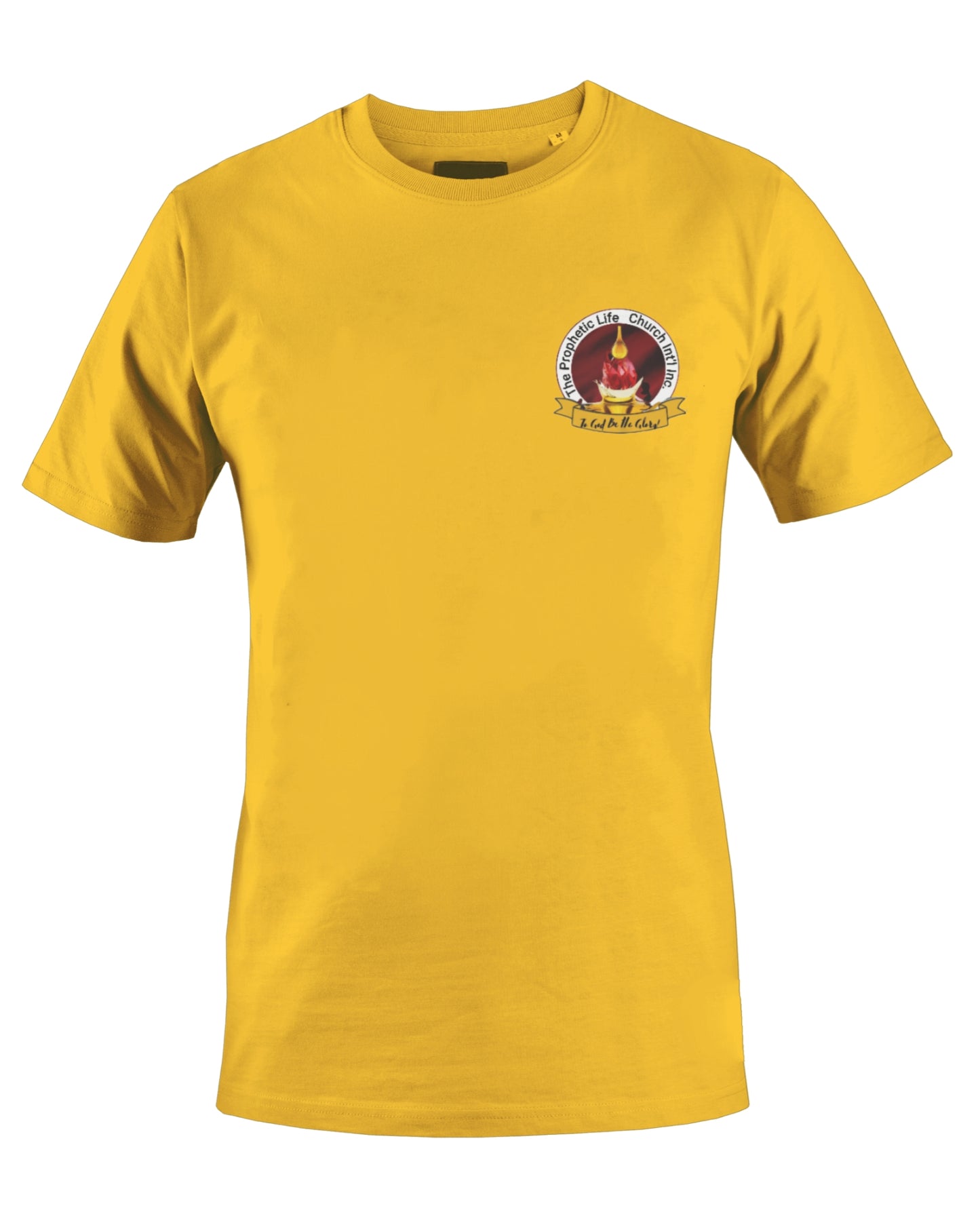 THE PROPHETIC LIFE CHURCH INT'L T-SHIRT (YELLOW) - BMS MANGOES MARKETPLACE
