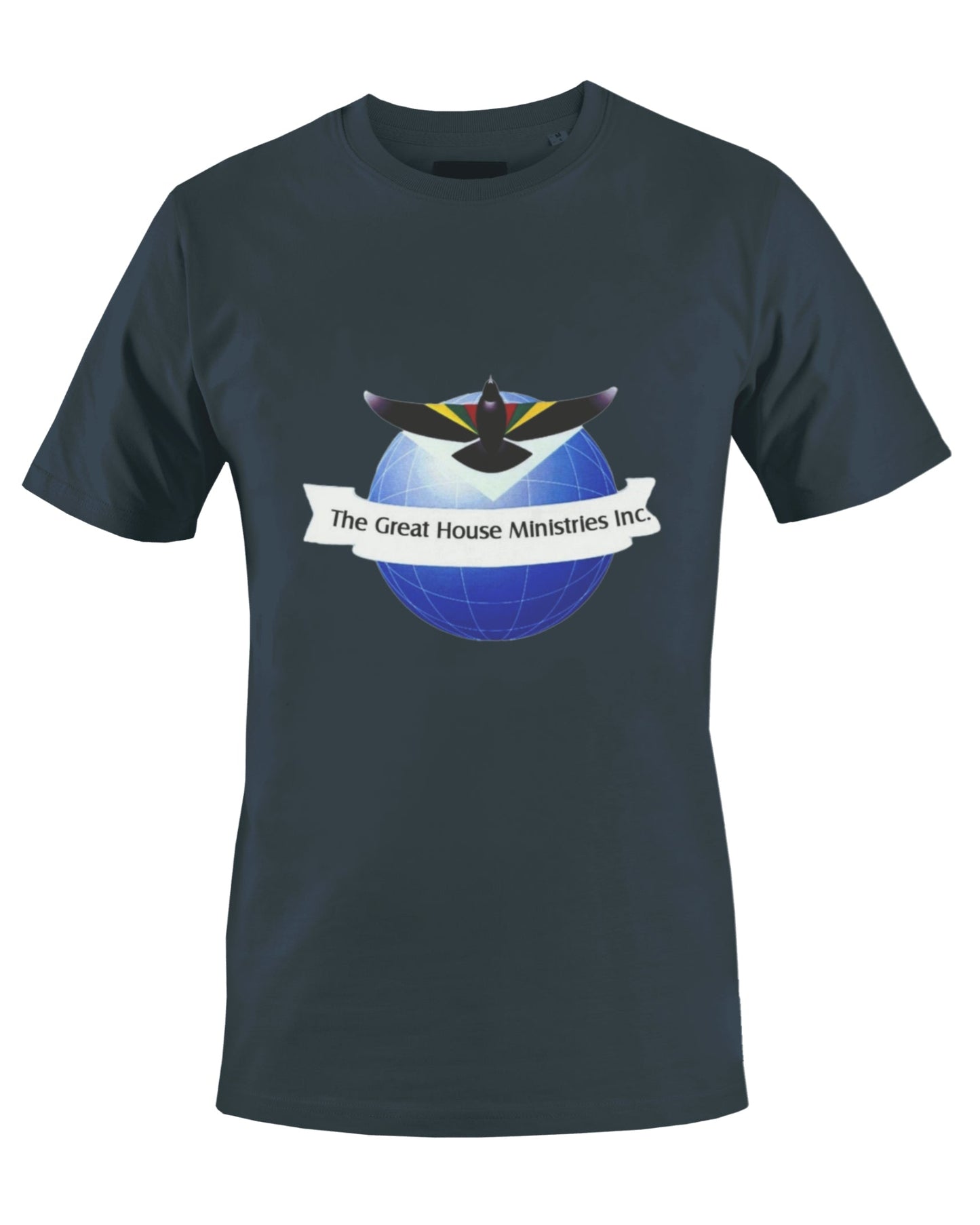 THE GREAT HOUSE MINISTRIES INC. T-SHIRT (NAVY BLUE) - BMS MANGOES MARKETPLACE
