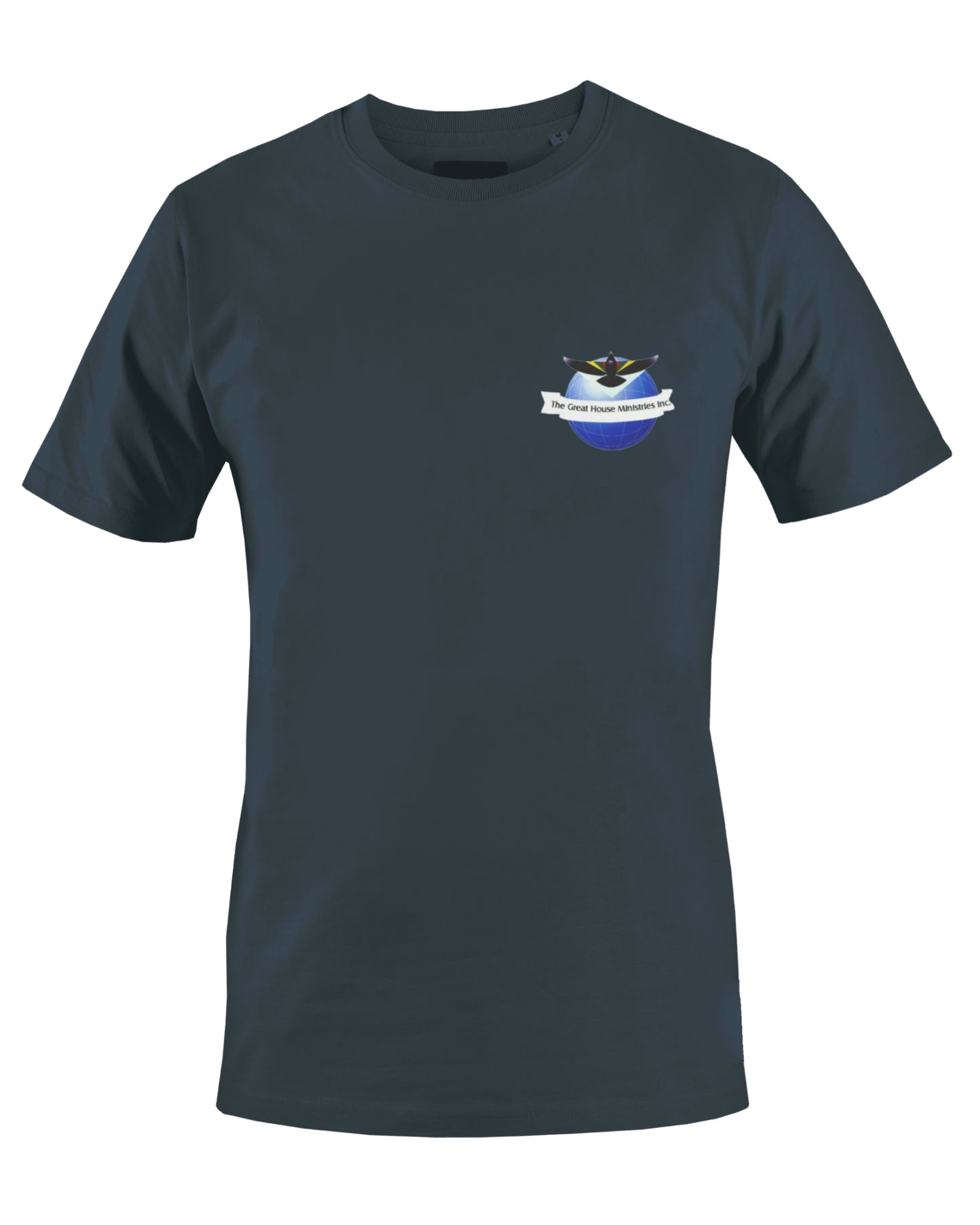 THE GREAT HOUSE MINISTRIES INC. T-SHIRT (NAVY BLUE) - BMS MANGOES MARKETPLACE