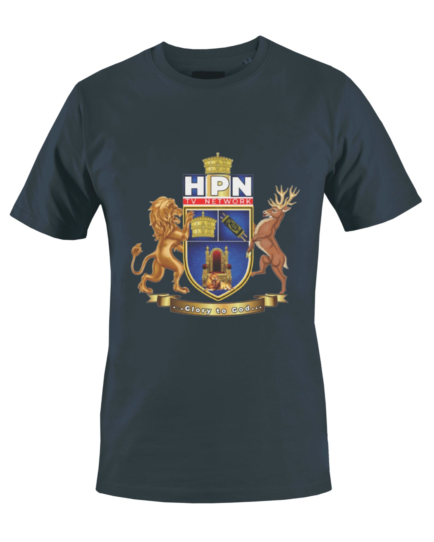 THE HPN TV NETWORK T-SHIRT (NAVY BLUE) - BMS MANGOES MARKETPLACE