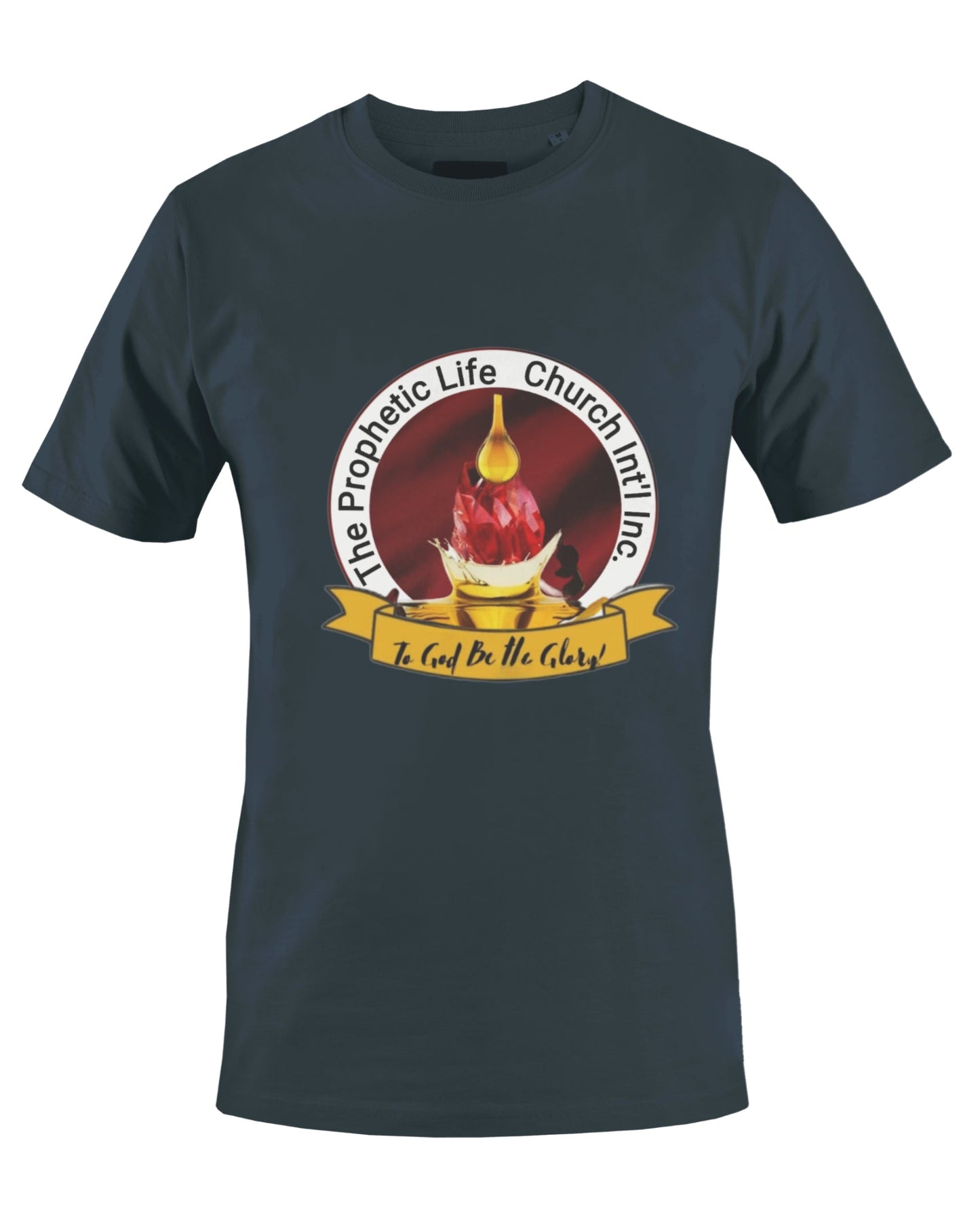 THE PROPHETIC LIFE CHURCH INT'L T-SHIRT (NAVY BLUE) - BMS MANGOES MARKETPLACE