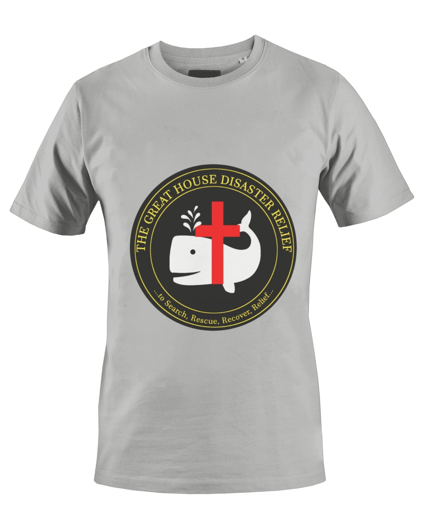 THE GREAT HOUSE DISASTER RELIEF T-SHIRT (ASH) - BMS MANGOES MARKETPLACE