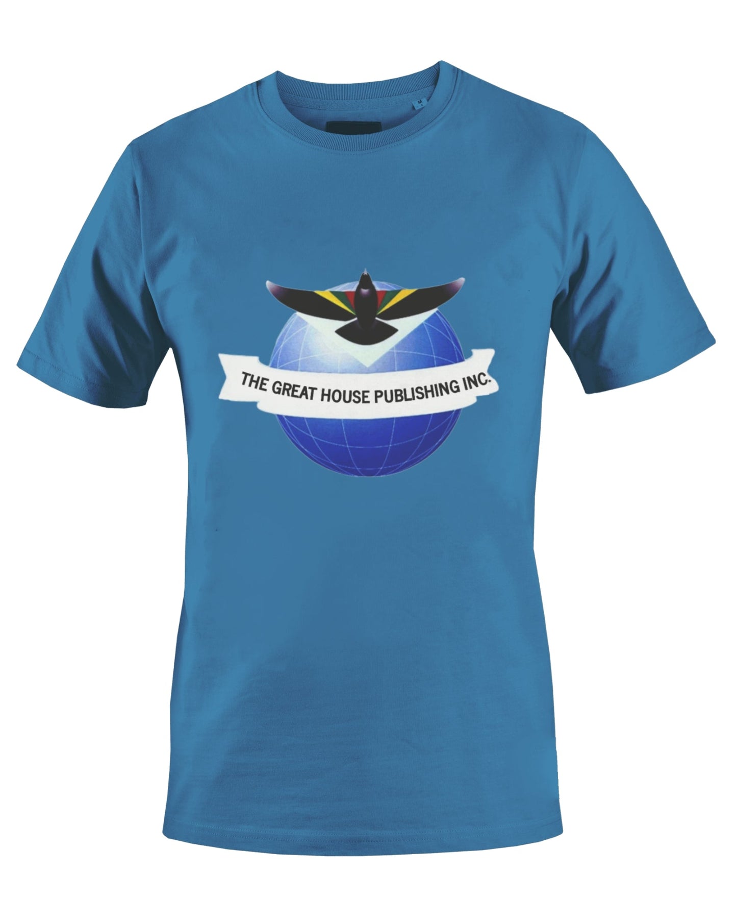 THE GREAT HOUSE PUBLISHING INC. T-SHIRT (BLUE) - BMS MANGOES MARKETPLACE