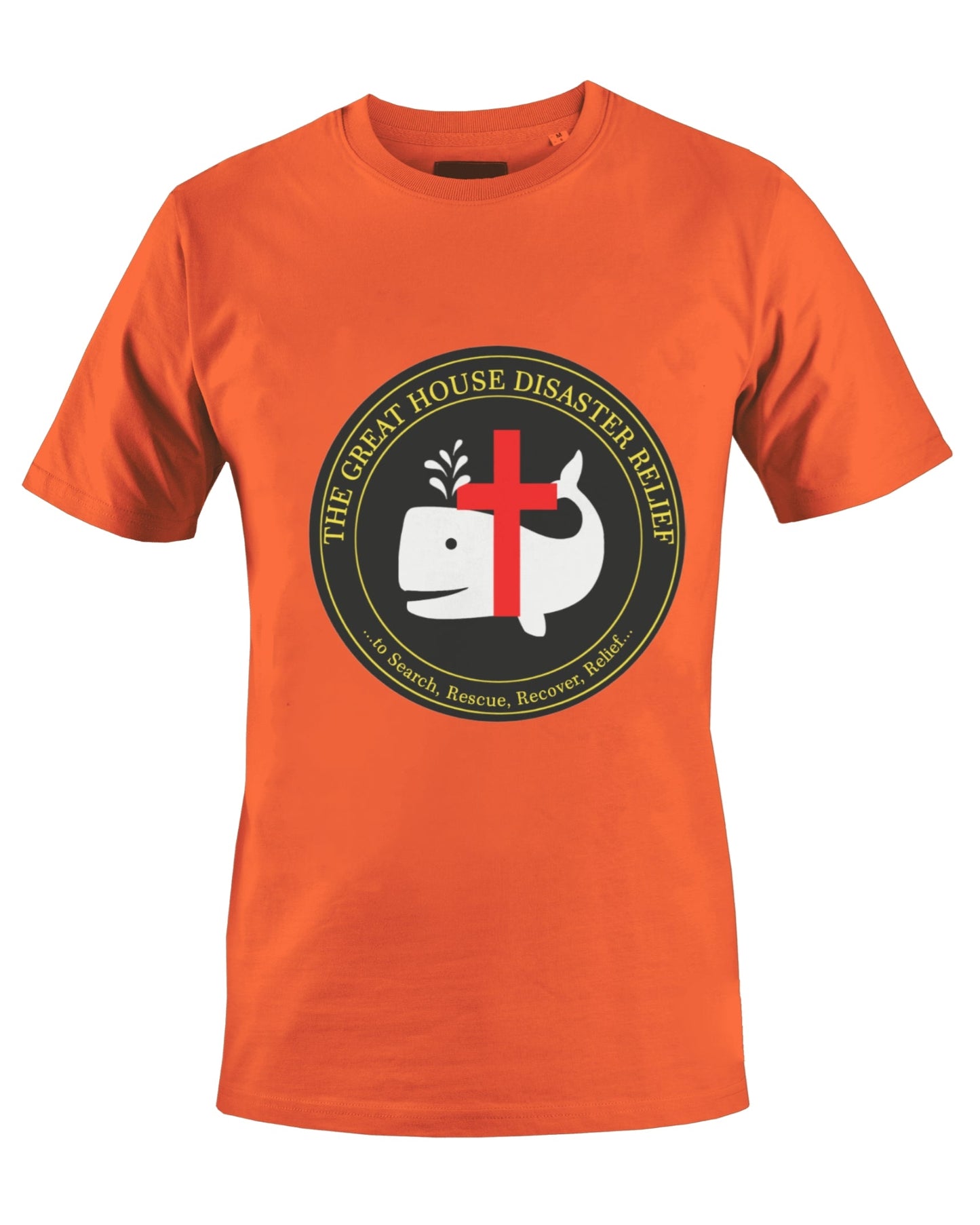 THE GREAT HOUSE DISASTER RELIEF T-SHIRT (ORANGE) - BMS MANGOES MARKETPLACE