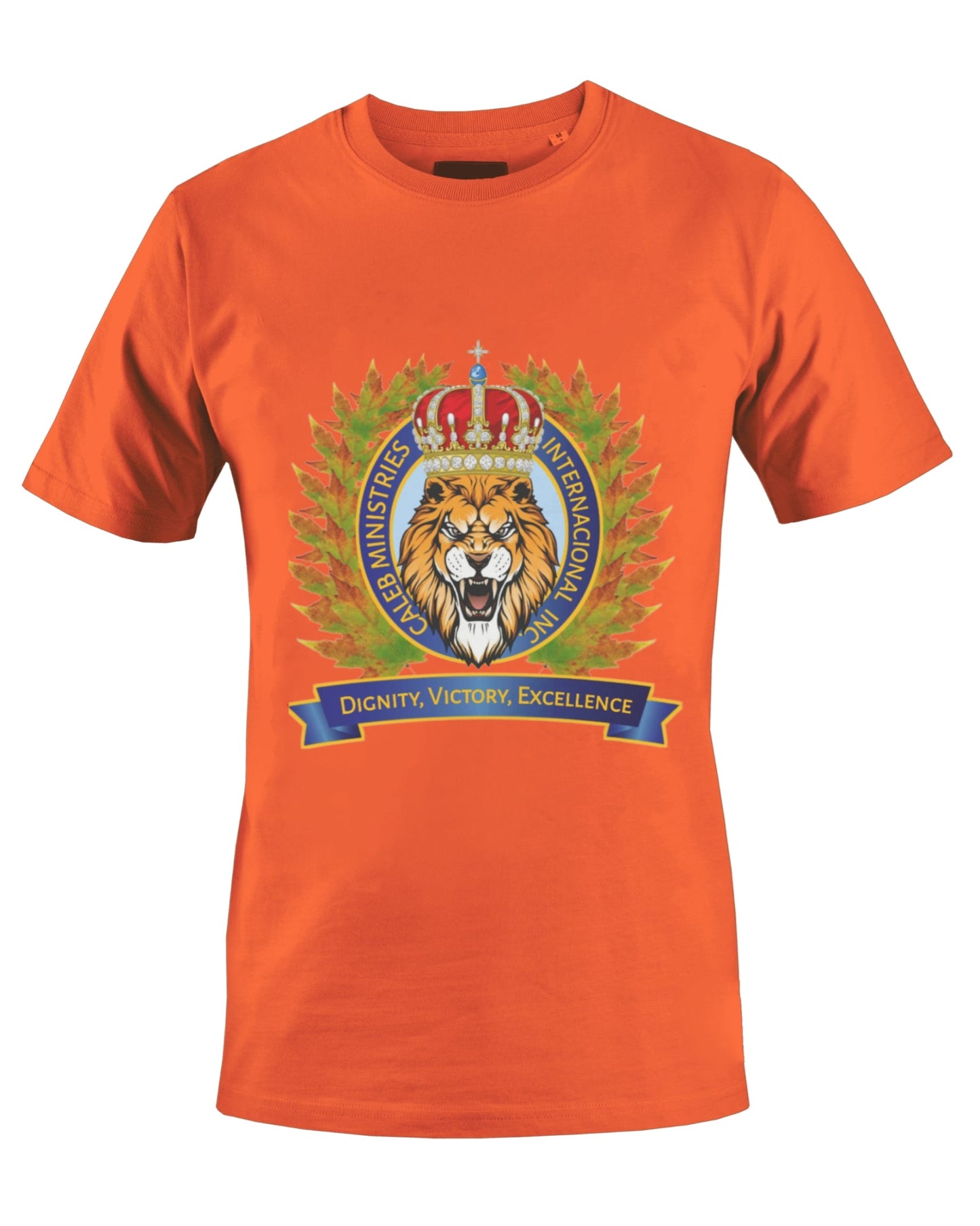 CALEB'S MINISTRIES INT'L INC T-SHIRT (ORANGE) - BMS MANGOES MARKETPLACE