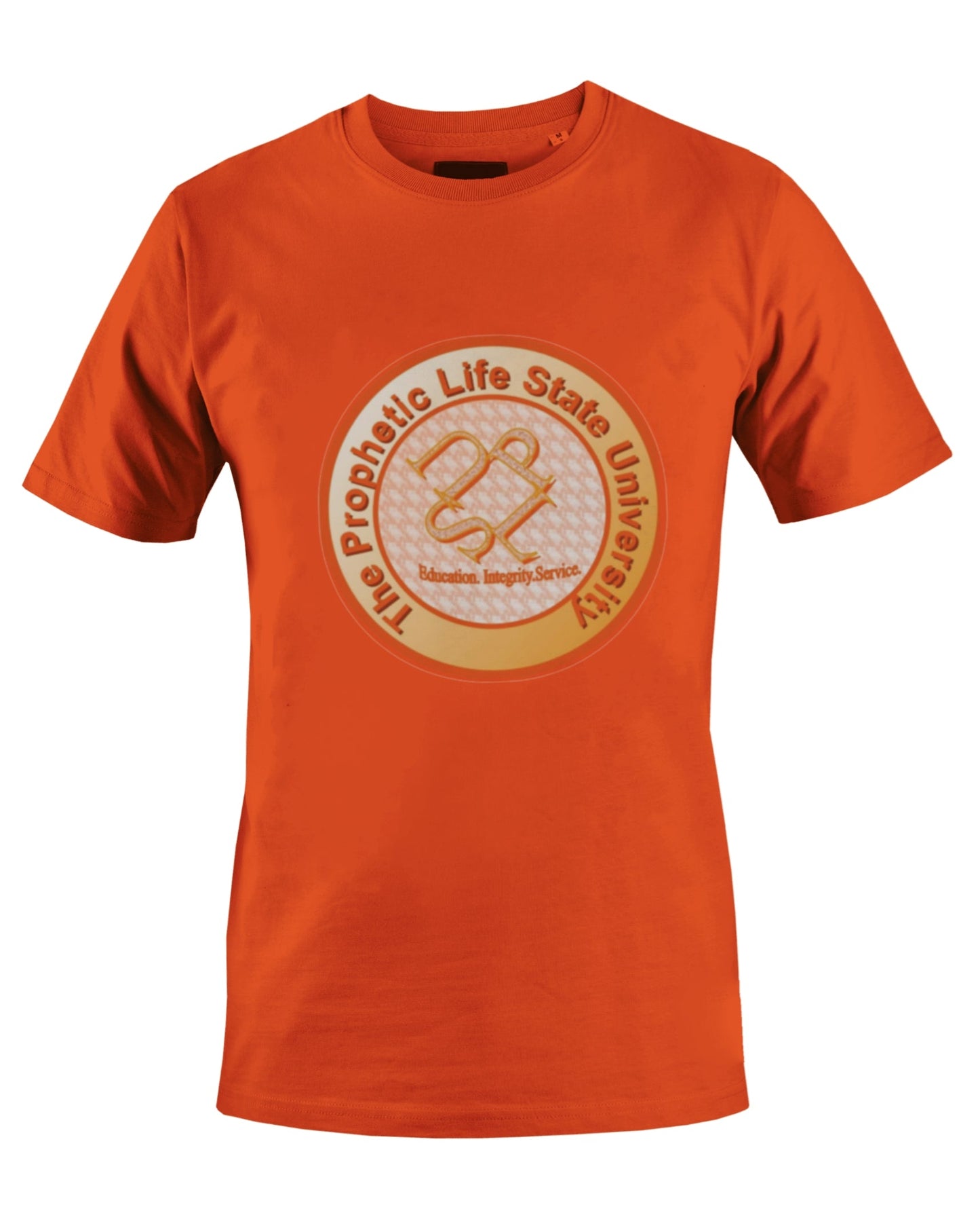 PROPHETIC LIFE STATE UNIVERSITY T-SHIRT (ORANGE) - BMS MANGOES MARKETPLACE