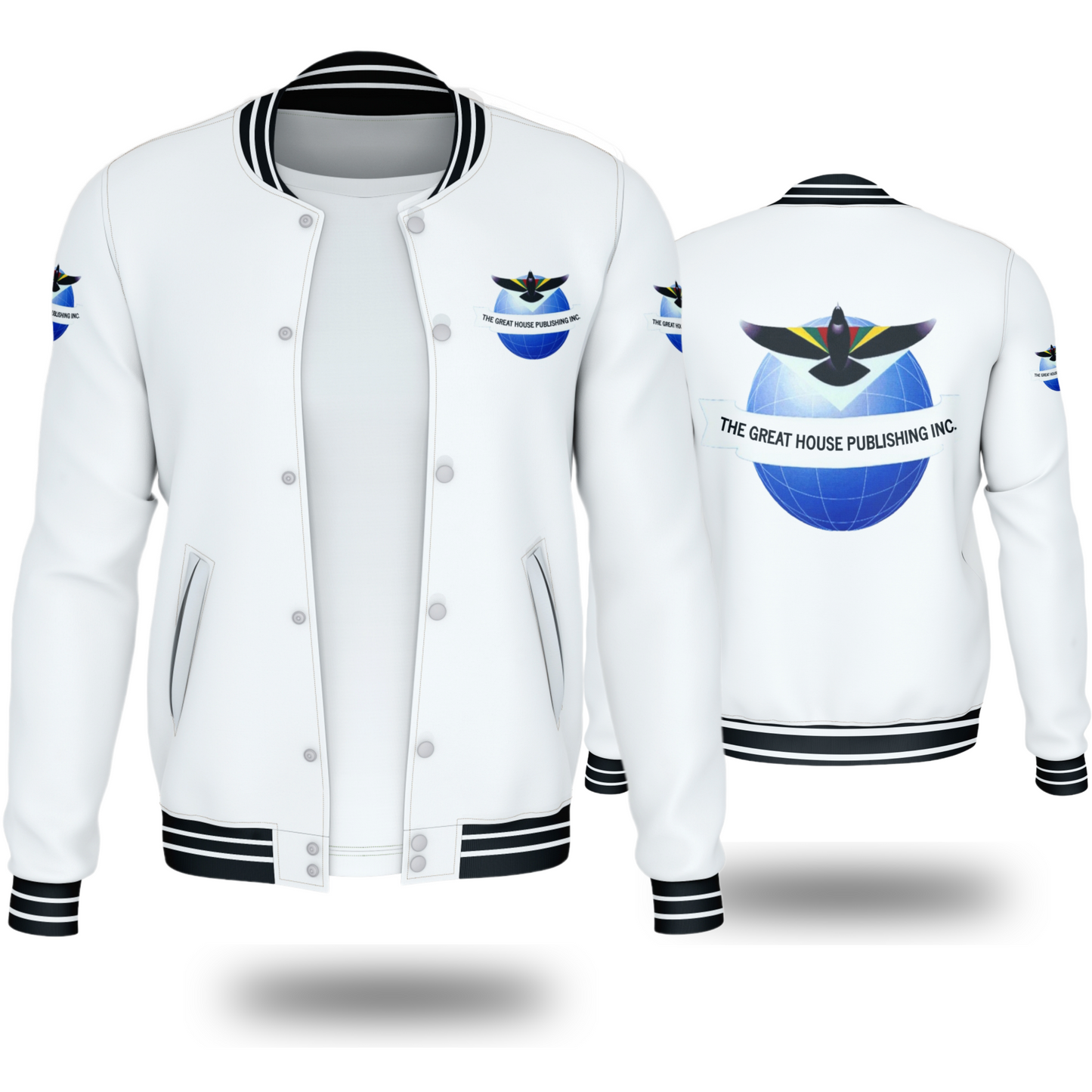 THE GREAT HOUSE PUBLISHING INC. JACKETS (WHITE) - BMS MANGOES MARKETPLACE