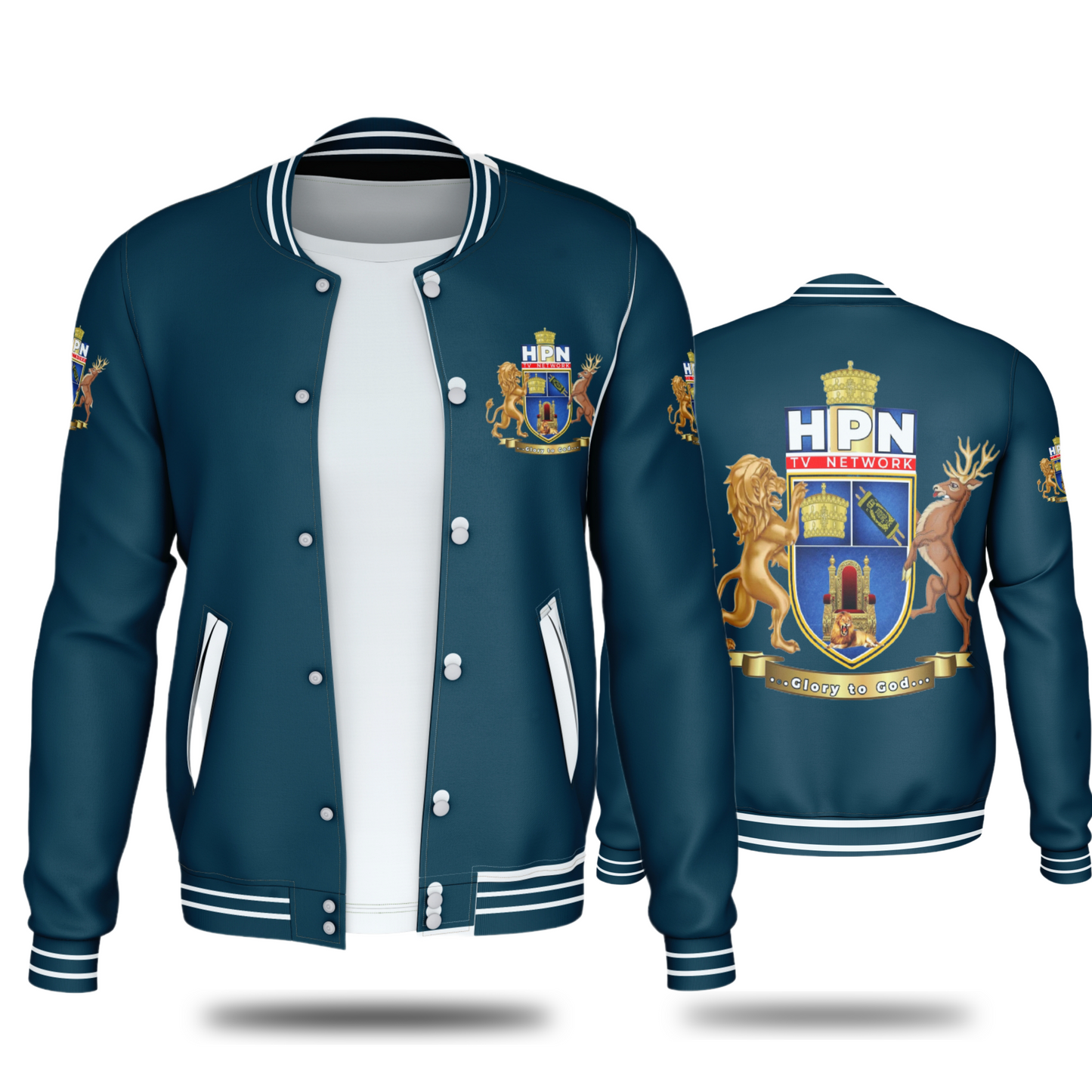 THE HPN TV NETWORK JACKETS (NAVY BLUE) - BMS MANGOES MARKETPLACE