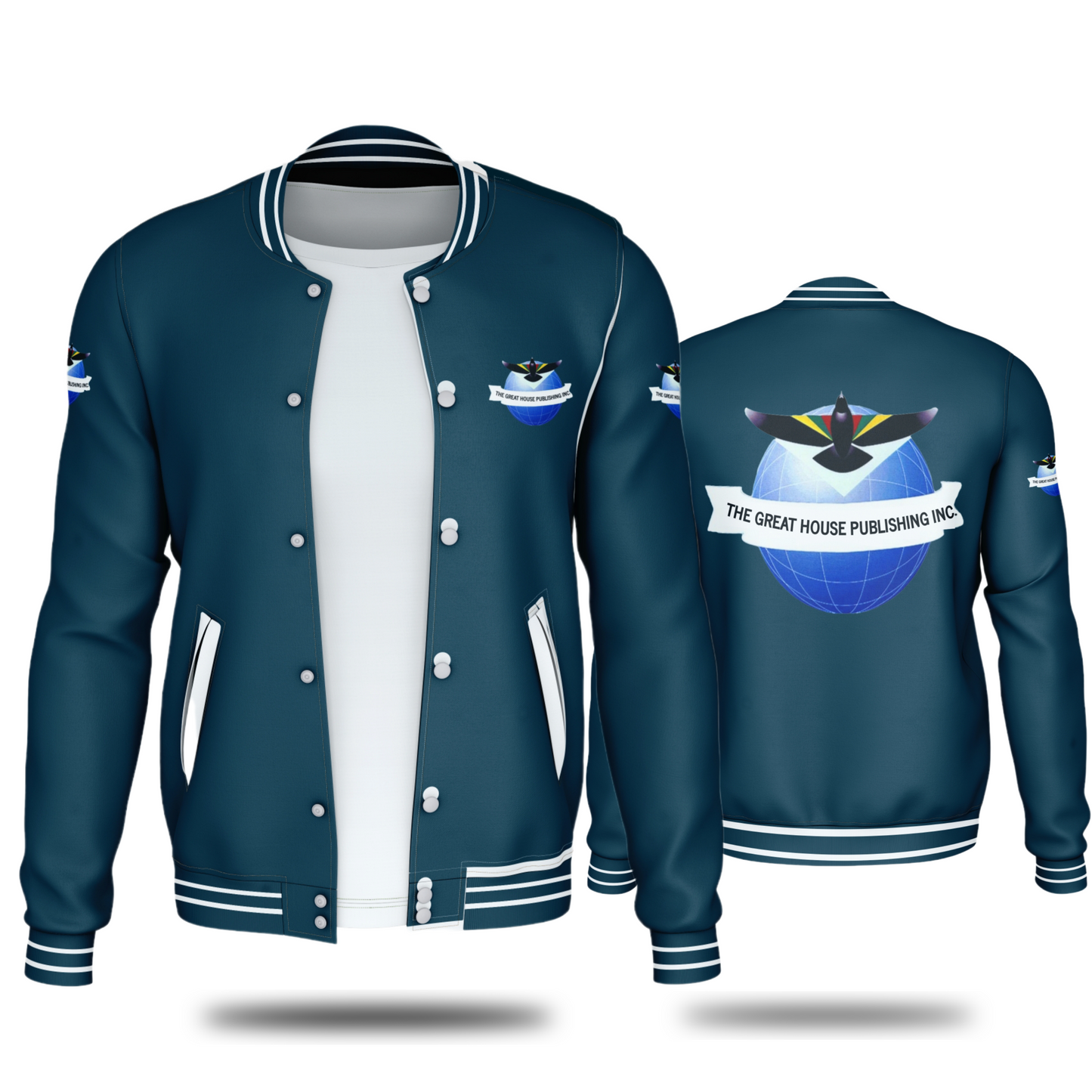 THE GREAT HOUSE PUBLISHING INC. JACKETS (NAVY BLUE) - BMS MANGOES MARKETPLACE