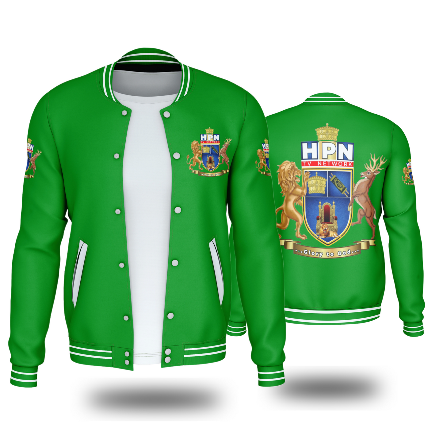 THE HPN TV NETWORK JACKETS (GREEN) - BMS MANGOES MARKETPLACE