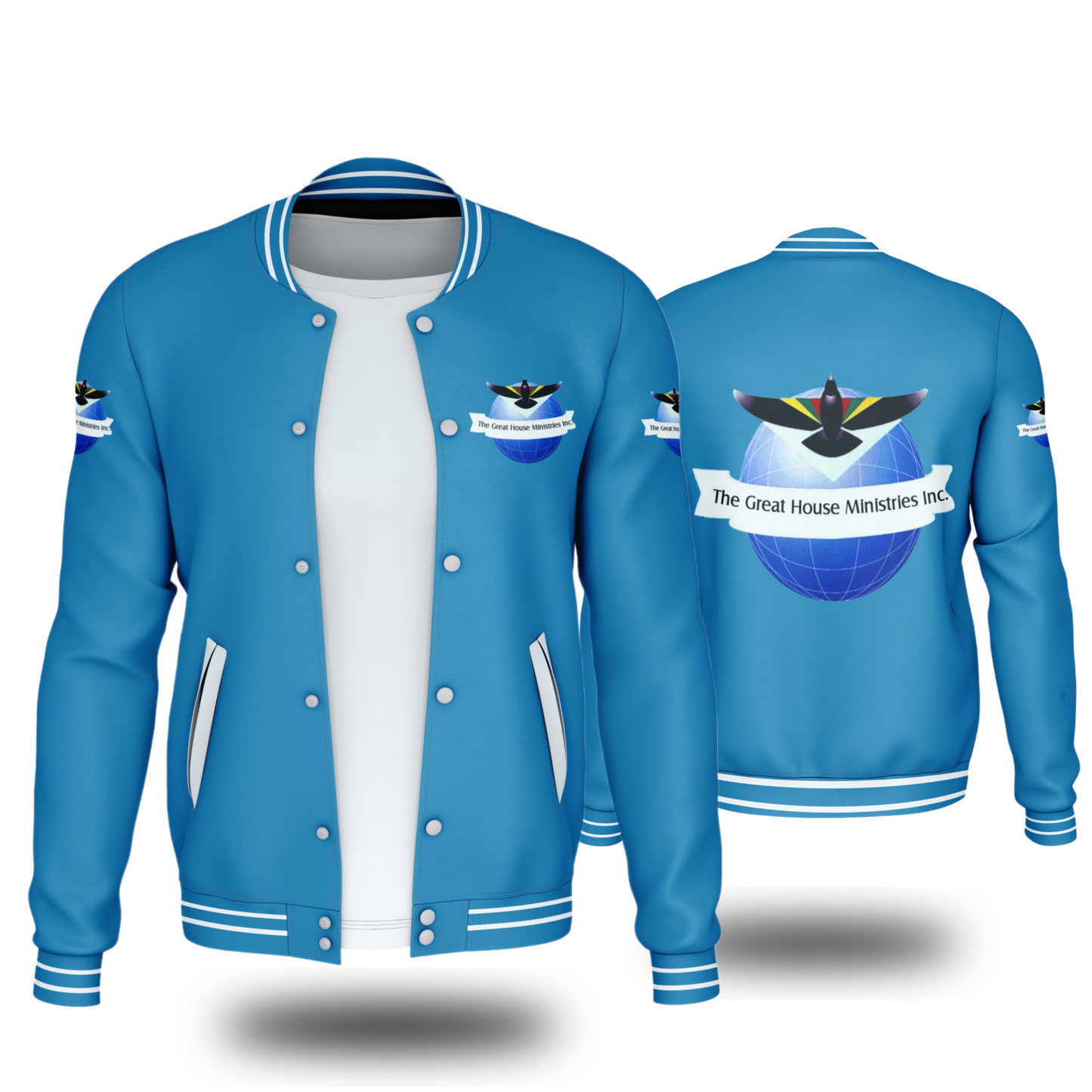 THE GREAT HOUSE MINISTIRES INC. JACKETS (BLUE) - BMS MANGOES MARKETPLACE
