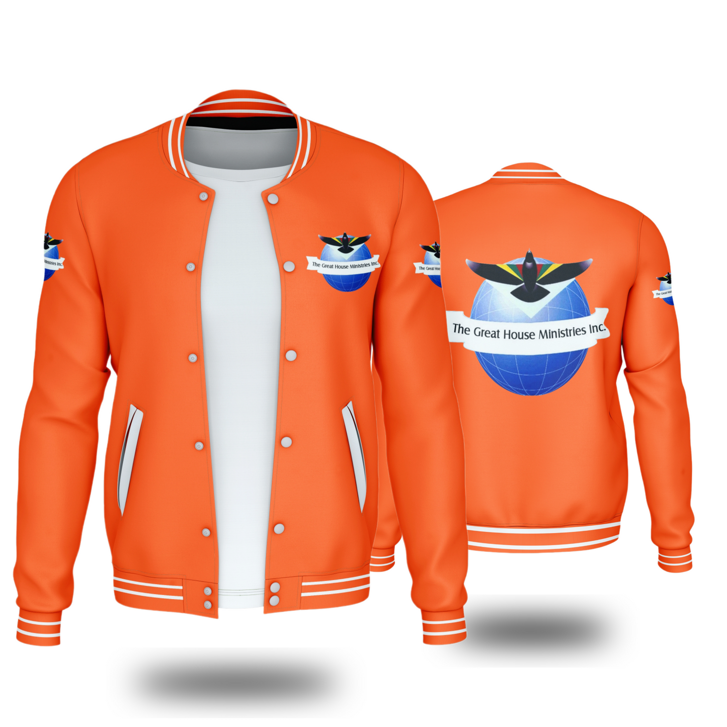 THE GREAT HOUSE MINISTIRES INC. JACKETS (ORANGE) - BMS MANGOES MARKETPLACE