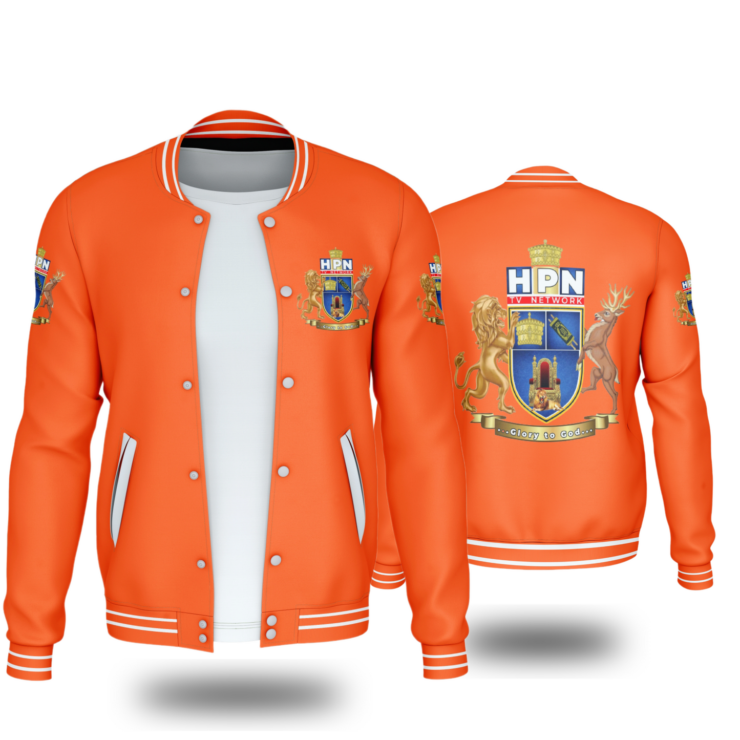 THE HPN TV NETWORK JACKETS (ORANGE) - BMS MANGOES MARKETPLACE