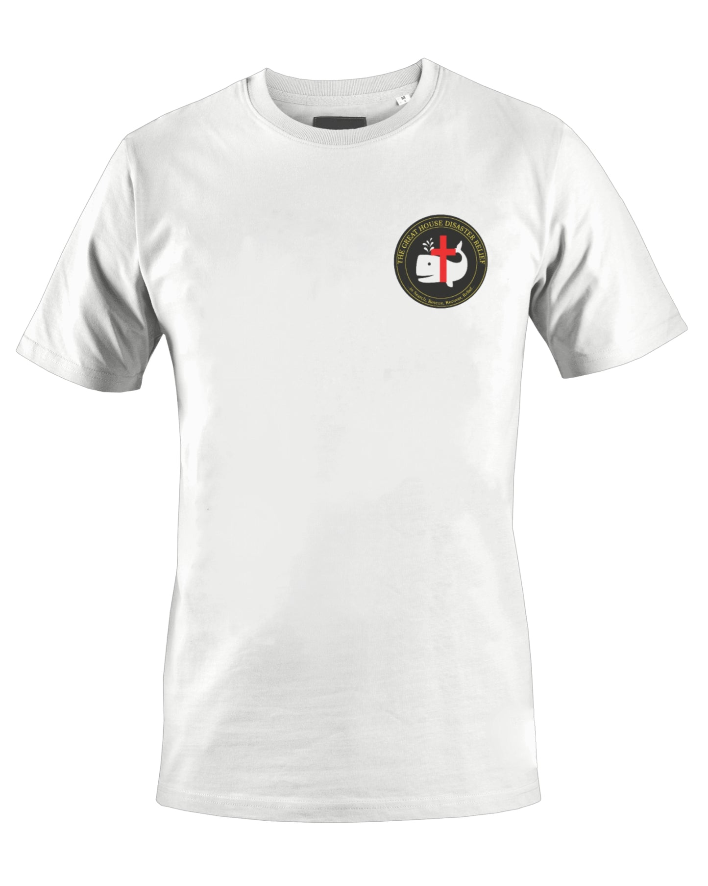 THE GREAT HOUSE DISASTER RELIEF T-SHIRT (WHITE) - BMS MANGOES MARKETPLACE