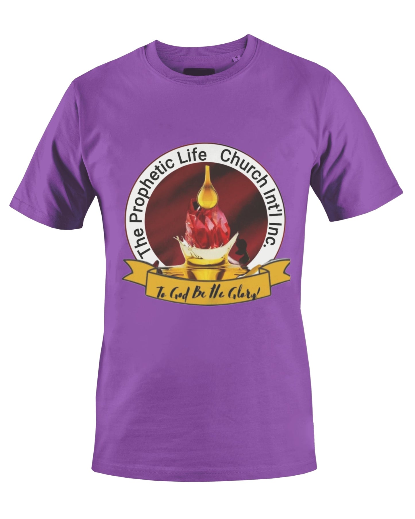 THE PROPHETIC LIFE CHURCH INT'L T-SHIRT (PURPLE) - BMS MANGOES MARKETPLACE