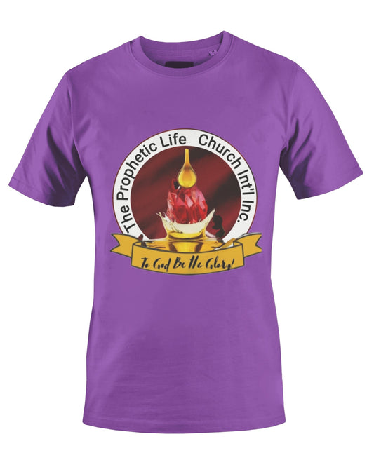 THE PROPHETIC LIFE CHURCH INT'L T-SHIRT (PURPLE) - BMS MANGOES MARKETPLACE