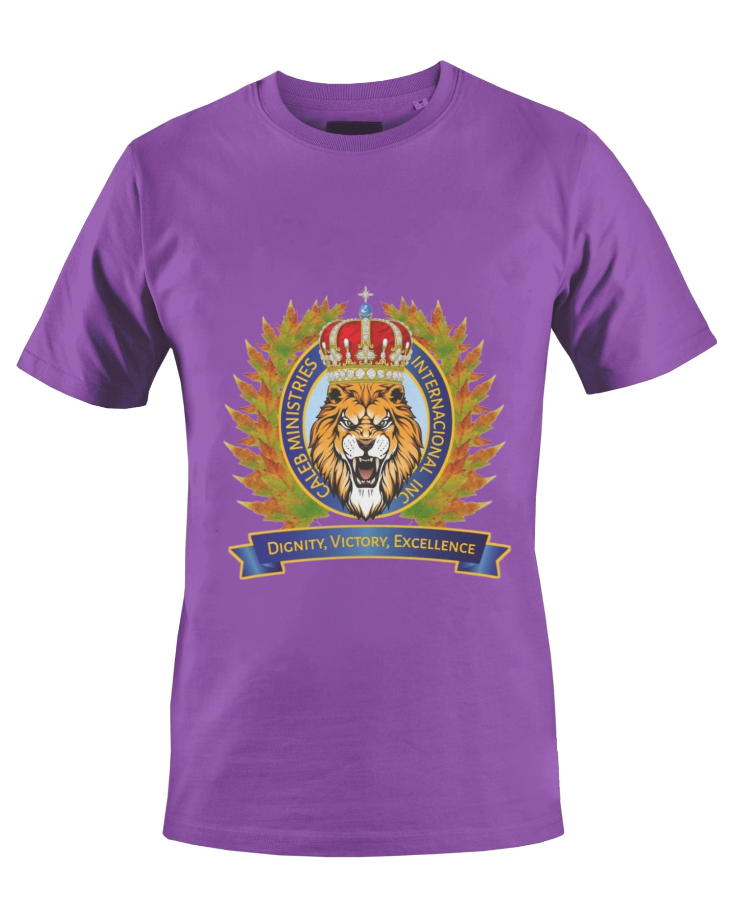 CALEB'S MINISTRIES INT'L INC T-SHIRT (PURPLE) - BMS MANGOES MARKETPLACE