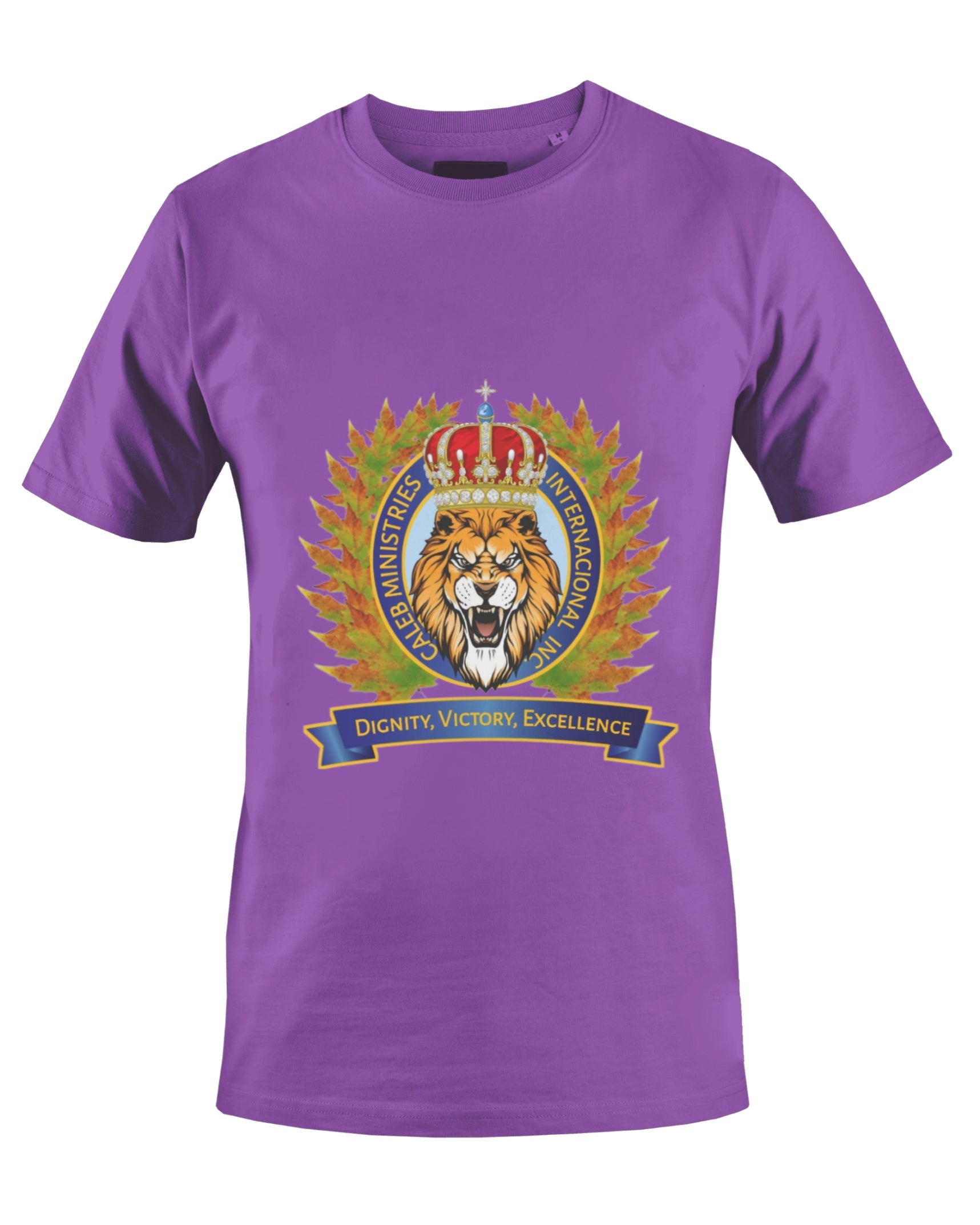 CALEB'S MINISTRIES INT'L INC T-SHIRT (PURPLE) - BMS MANGOES MARKETPLACE