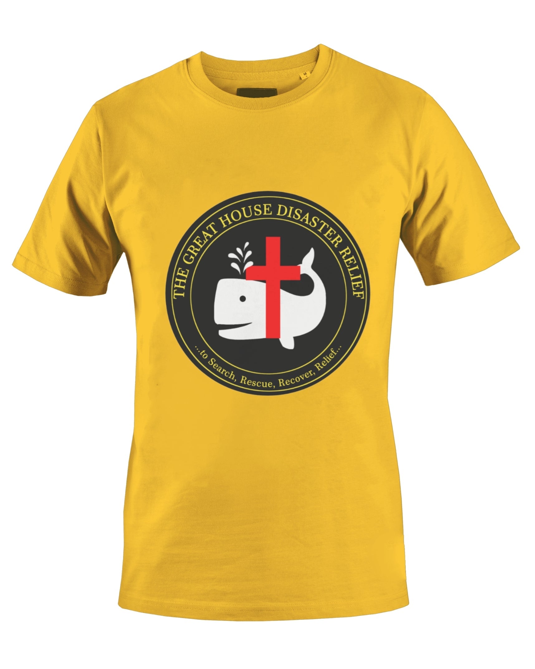 THE GREAT HOUSE DISASTER RELIEF T-SHIRT (YELLOW) - BMS MANGOES MARKETPLACE