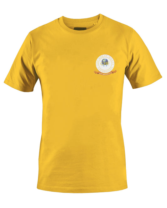 THE GREAT HOUSE FOUNDATION T-SHIRT (YELLOW) - BMS MANGOES MARKETPLACE