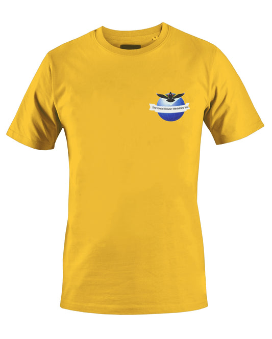 THE GREAT HOUSE MINISTRIES INC. T-SHIRT (YELLOW) - BMS MANGOES MARKETPLACE