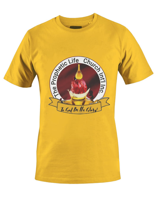 THE PROPHETIC LIFE CHURCH INT'L T-SHIRT (YELLOW) - BMS MANGOES MARKETPLACE