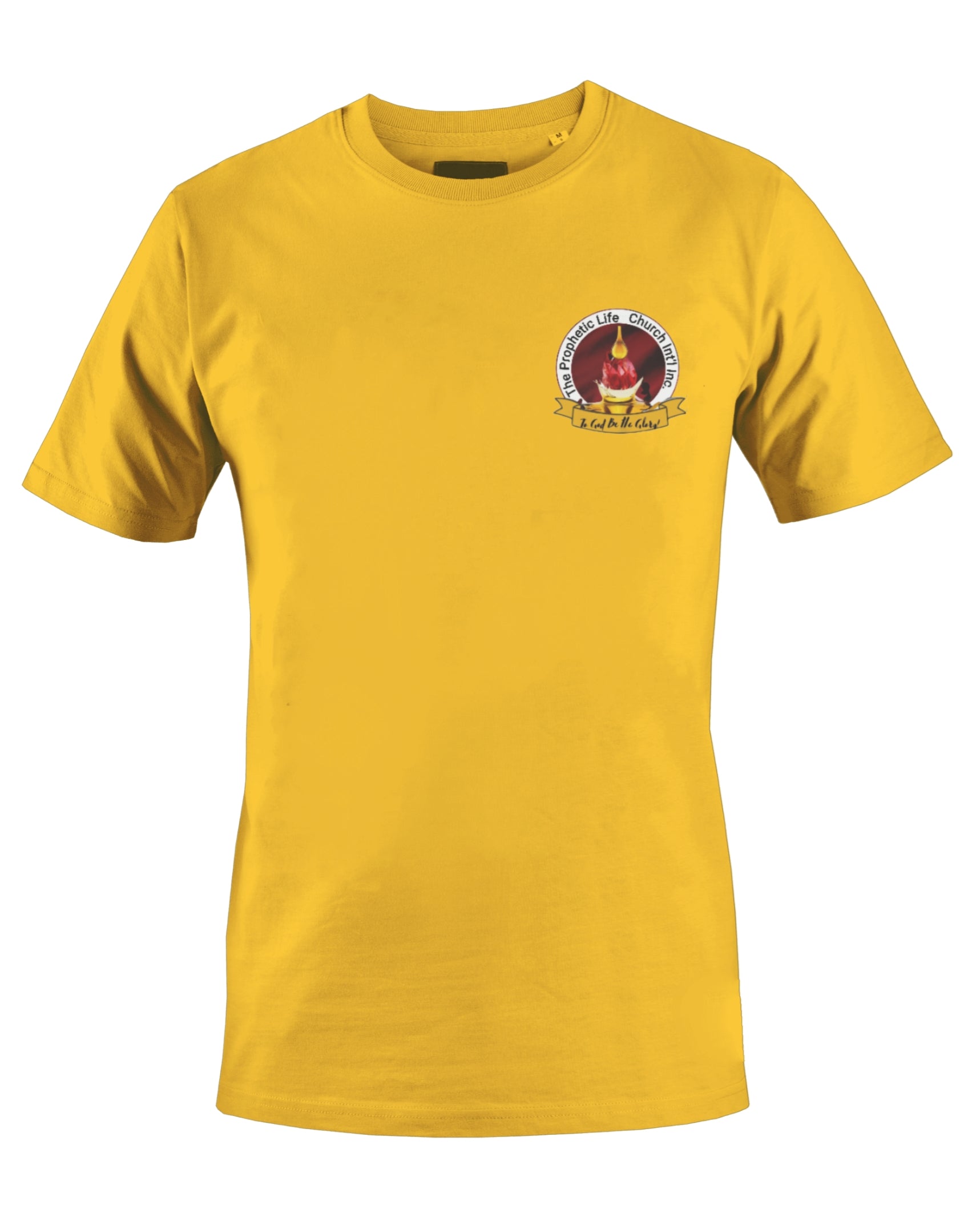 THE PROPHETIC LIFE CHURCH INT'L T-SHIRT (YELLOW) - BMS MANGOES MARKETPLACE