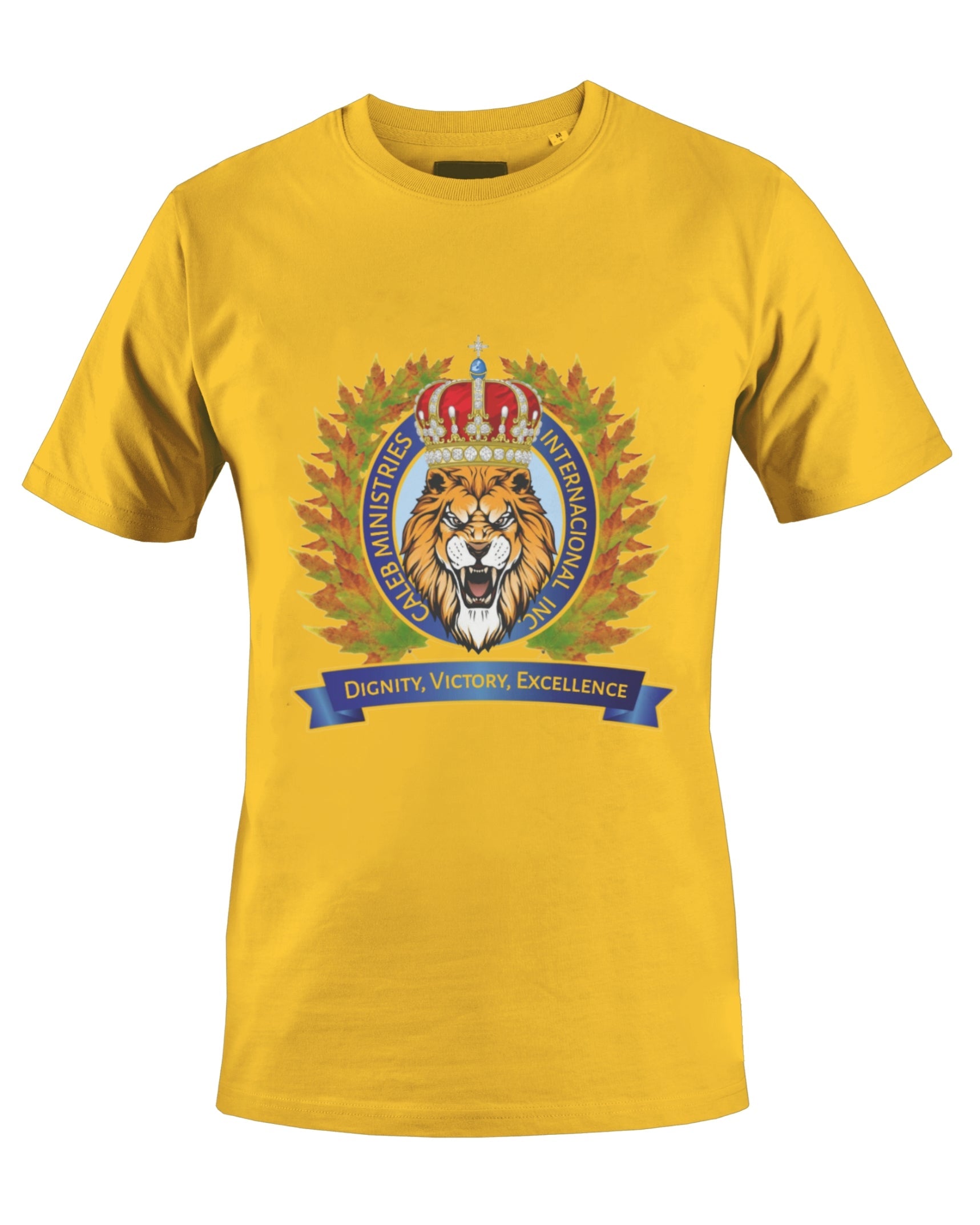 CALEB'S MINISTRIES INT'L INC T-SHIRT (YELLOW) - BMS MANGOES MARKETPLACE