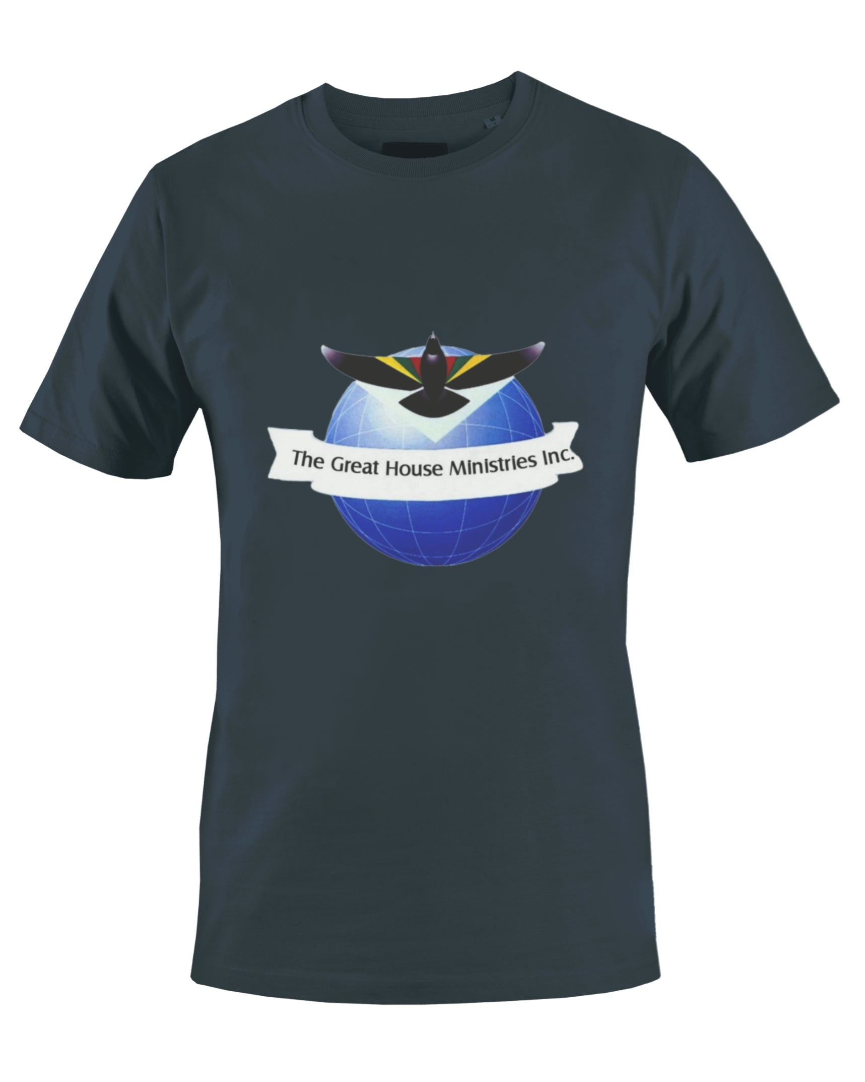 THE GREAT HOUSE MINISTRIES INC. T-SHIRT (NAVY BLUE) - BMS MANGOES MARKETPLACE