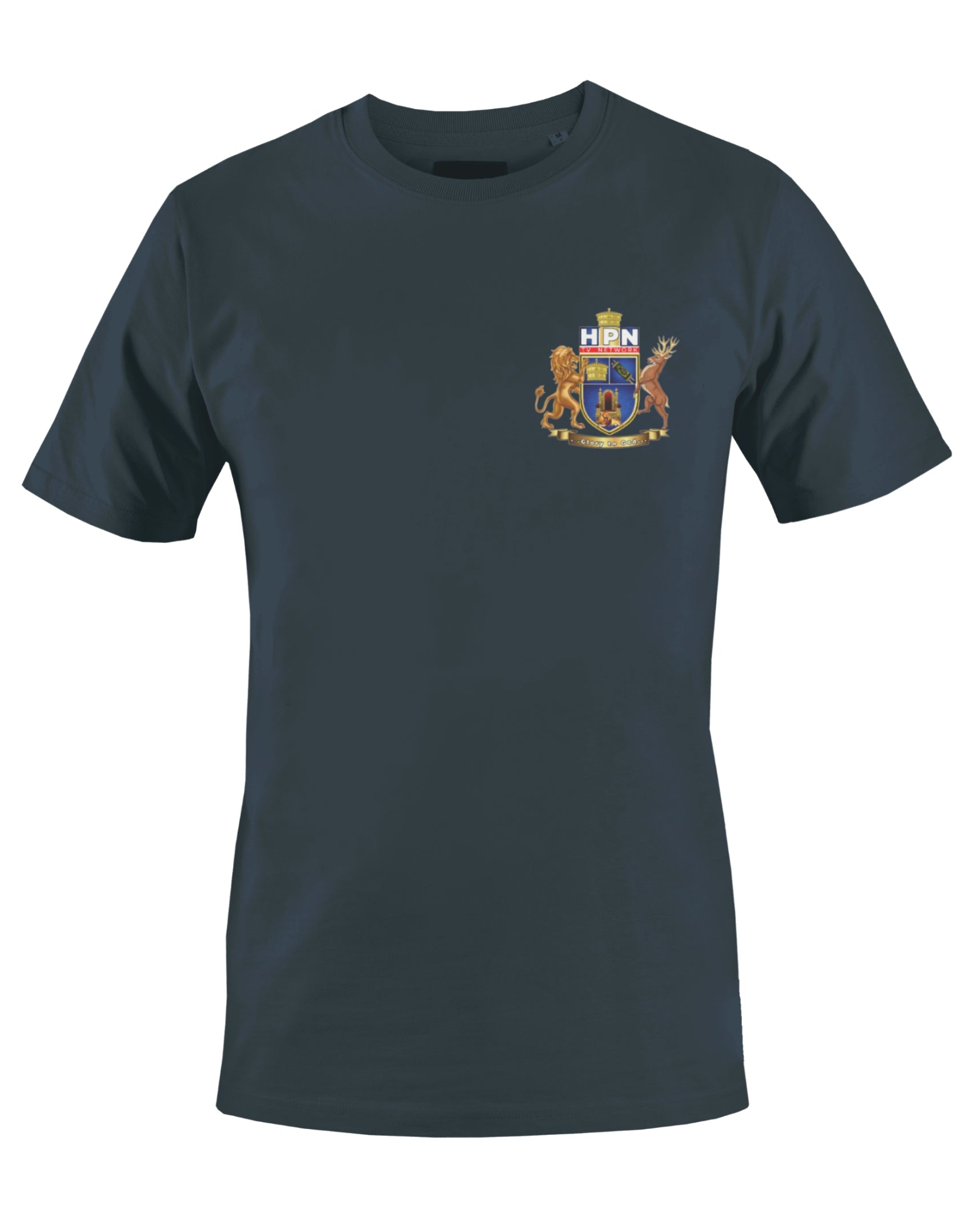 THE HPN TV NETWORK T-SHIRT (NAVY BLUE) - BMS MANGOES MARKETPLACE