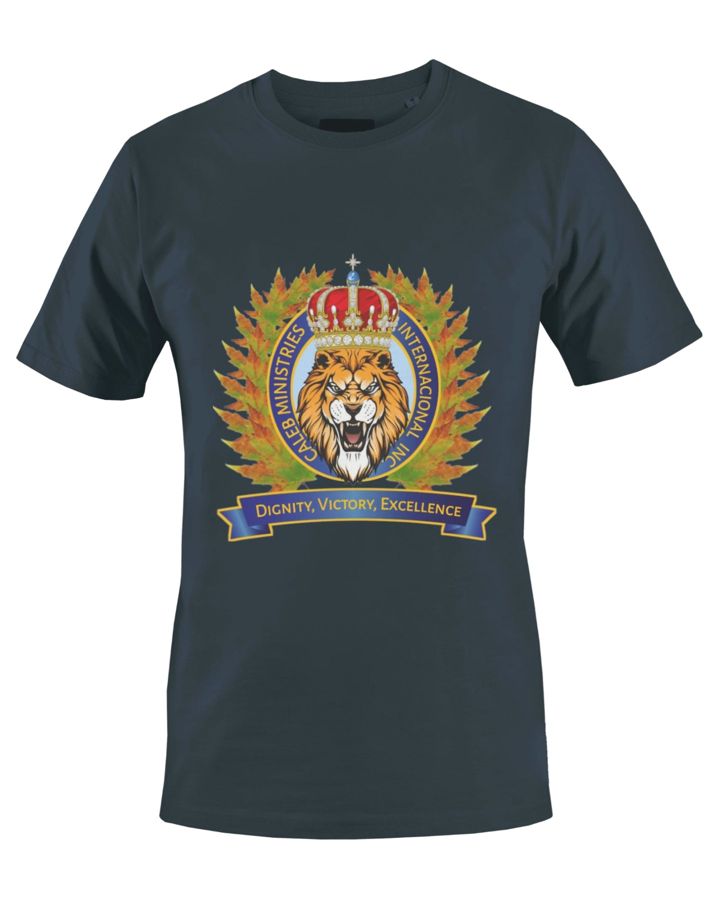 CALEB'S MINISTRIES INT'L INC T-SHIRT (NAVY BLUE) - BMS MANGOES MARKETPLACE