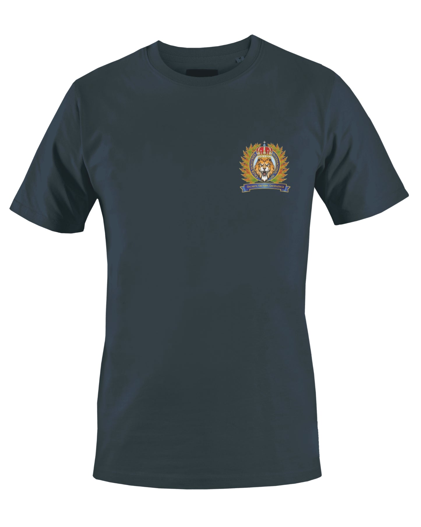 CALEB'S MINISTRIES INT'L INC T-SHIRT (NAVY BLUE) - BMS MANGOES MARKETPLACE