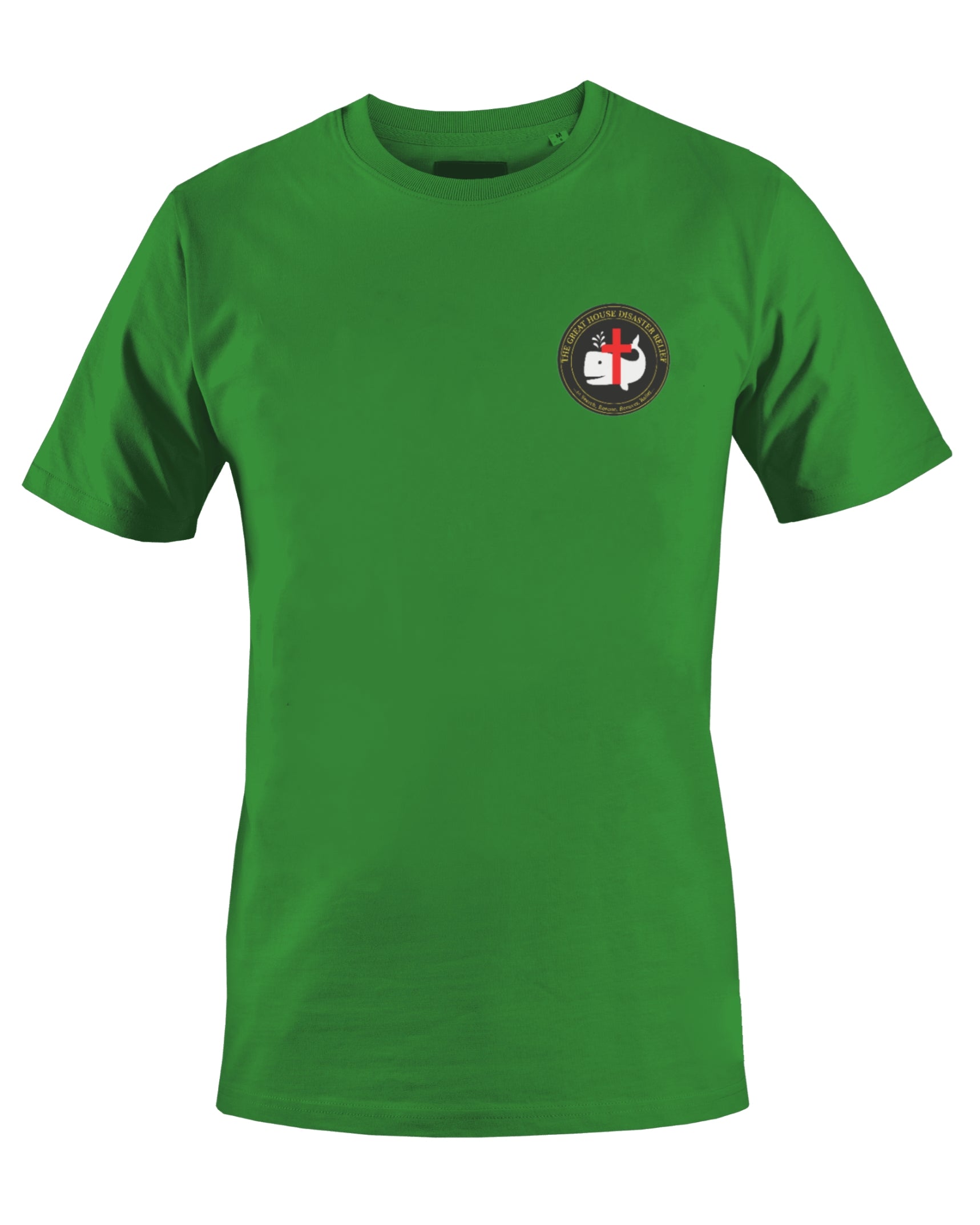 THE GREAT HOUSE DISASTER RELIEF T-SHIRT (GREEN) - BMS MANGOES MARKETPLACE
