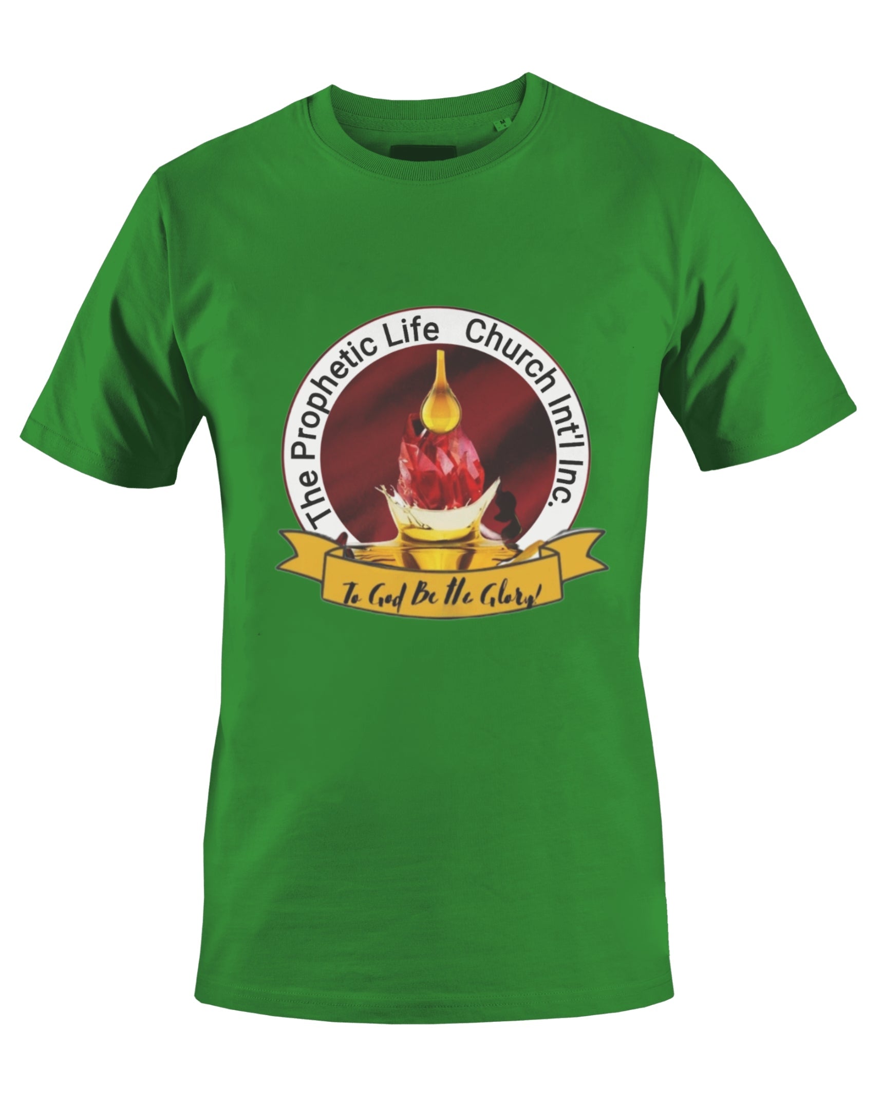 THE PROPHETIC LIFE CHURCH INT'L T-SHIRT (GREEN) - BMS MANGOES MARKETPLACE