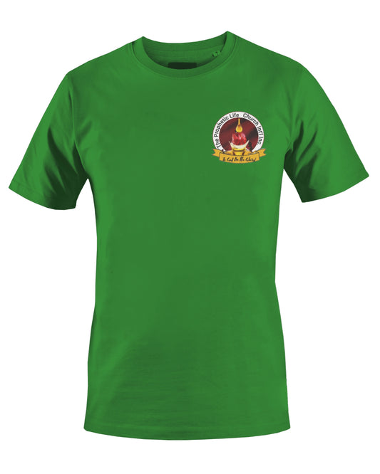 THE PROPHETIC LIFE CHURCH INT'L T-SHIRT (GREEN) - BMS MANGOES MARKETPLACE