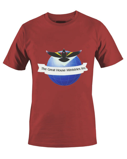 THE GREAT HOUSE MINISTRIES INC. T-SHIRT (ROUGE) - BMS MANGOES MARKETPLACE