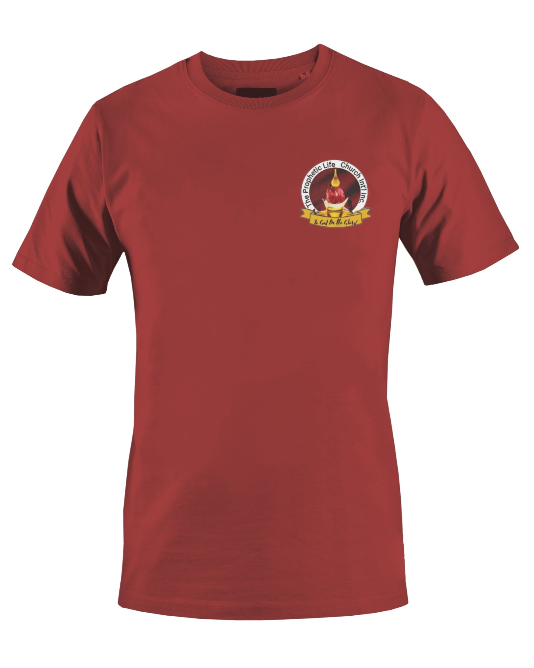 THE PROPHETIC LIFE CHURCH INT'L T-SHIRT (ROUGE) - BMS MANGOES MARKETPLACE
