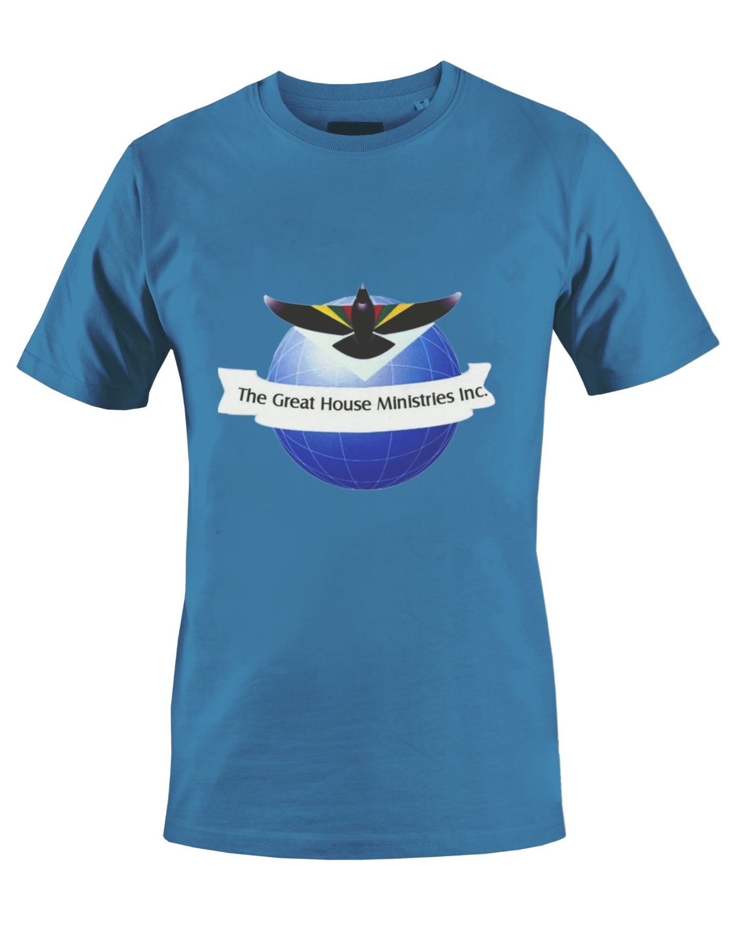 THE GREAT HOUSE MINISTRIES INC. T-SHIRT (BLUE) - BMS MANGOES MARKETPLACE