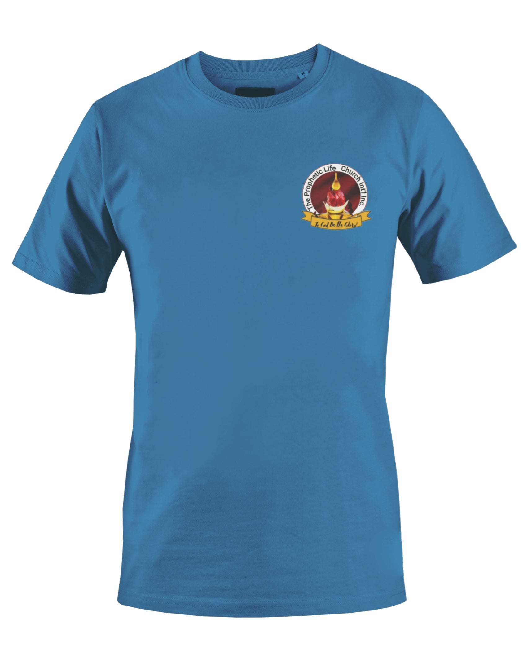 THE PROPHETIC LIFE CHURCH INT'L T-SHIRT (BLUE) - BMS MANGOES MARKETPLACE