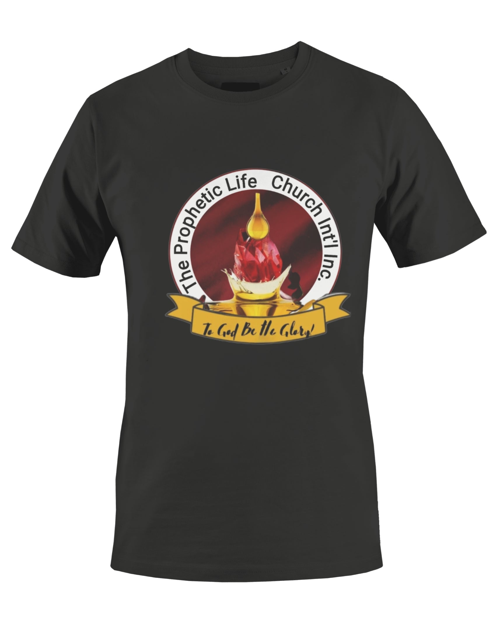 THE PROPHETIC LIFE CHURCH INT'L T-SHIRT (BLACK) - BMS MANGOES MARKETPLACE