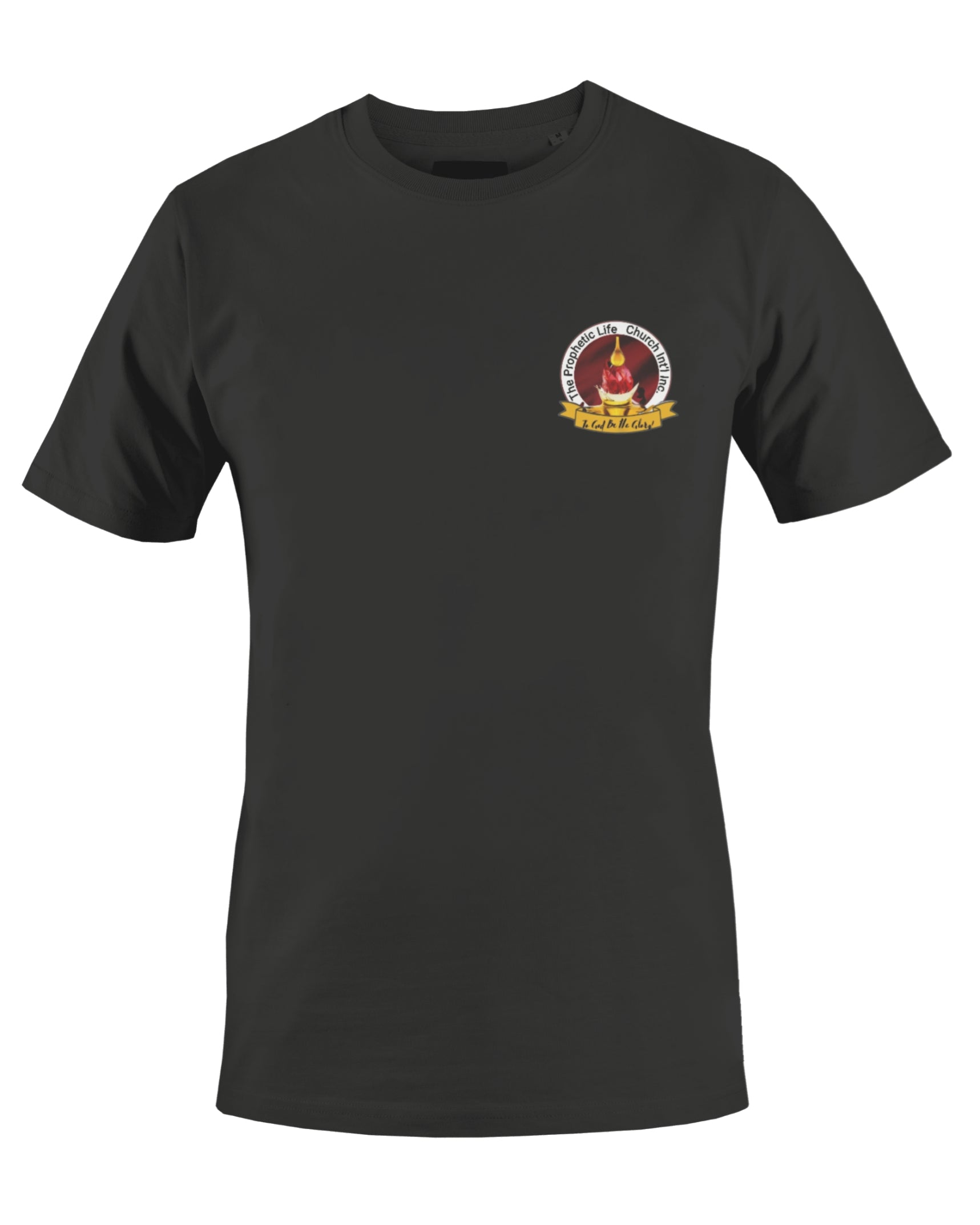 THE PROPHETIC LIFE CHURCH INT'L T-SHIRT (BLACK) - BMS MANGOES MARKETPLACE