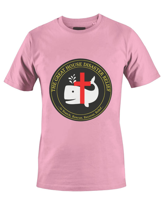 THE GREAT HOUSE DISASTER RELIEF T-SHIRT (PINK) - BMS MANGOES MARKETPLACE