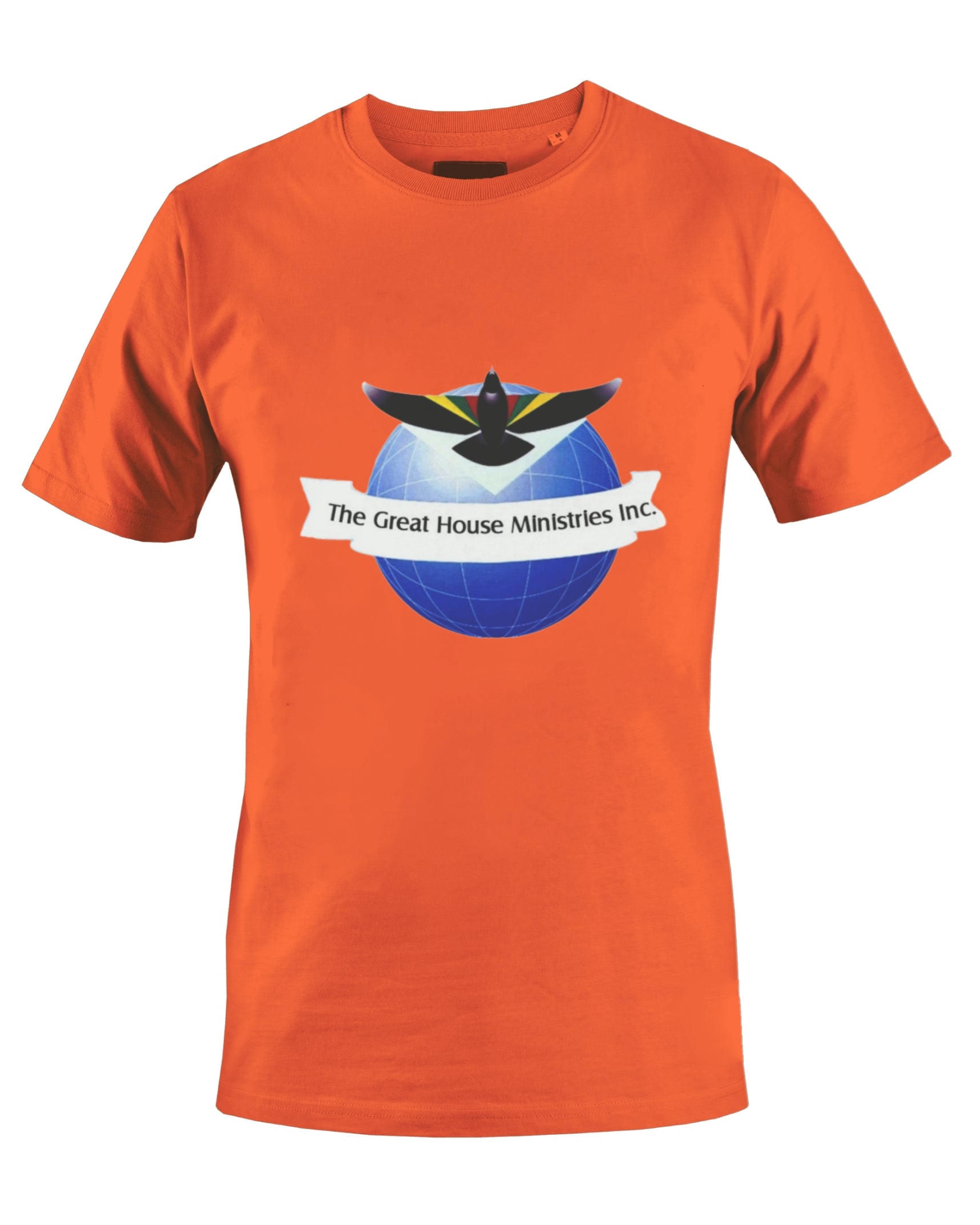 THE GREAT HOUSE MINISTRIES INC. T-SHIRT (ORANGE) - BMS MANGOES MARKETPLACE