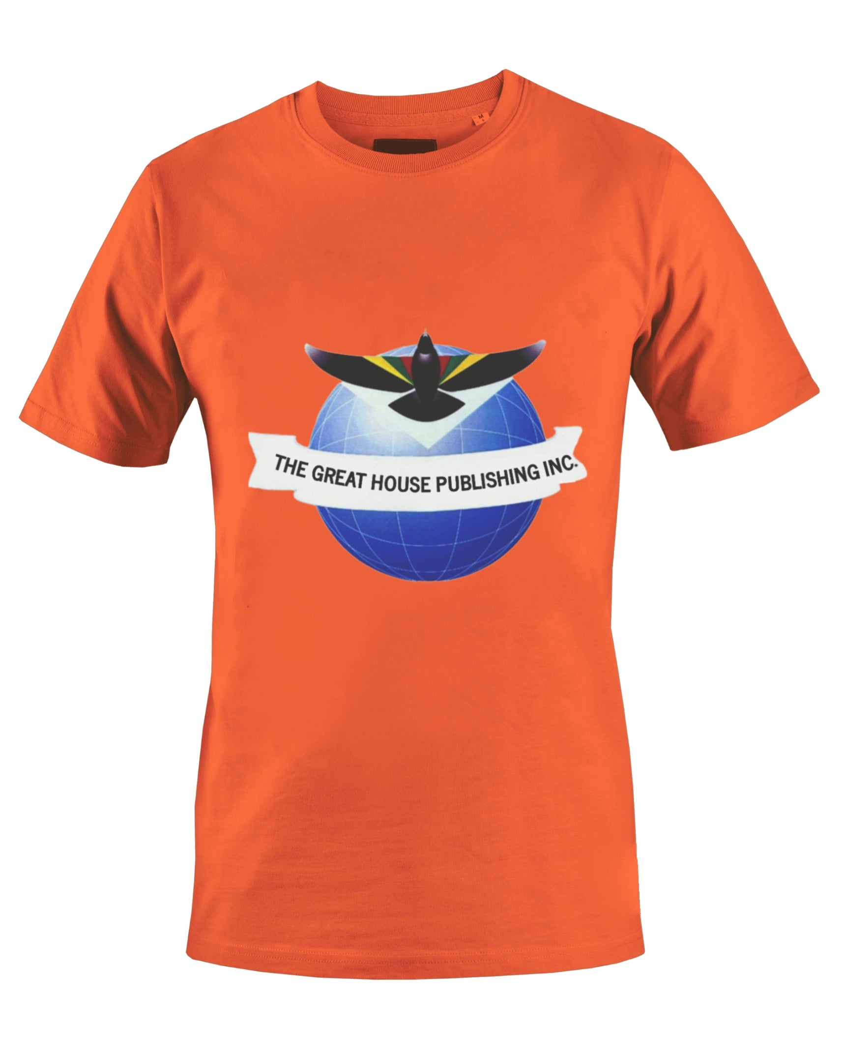 THE GREAT HOUSE PUBLISHING INC. T-SHIRT (ORANGE) - BMS MANGOES MARKETPLACE