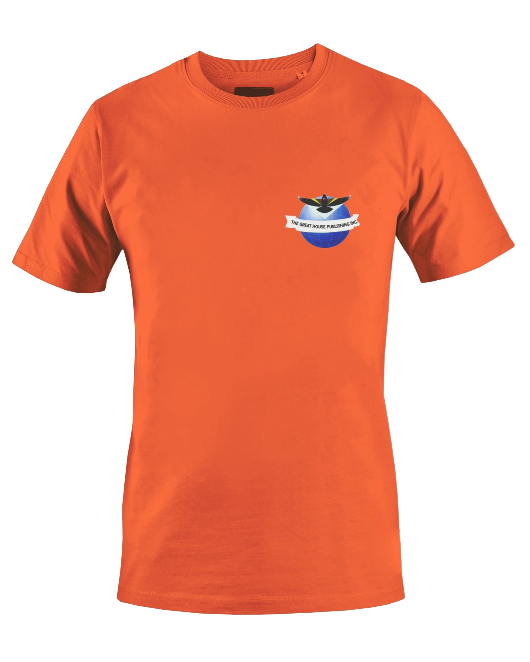 THE GREAT HOUSE PUBLISHING INC. T-SHIRT (ORANGE) - BMS MANGOES MARKETPLACE