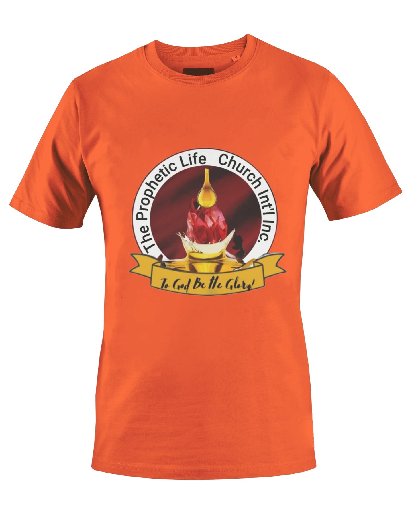 THE PROPHETIC LIFE CHURCH INT'L T-SHIRT (ORANGE) - BMS MANGOES MARKETPLACE