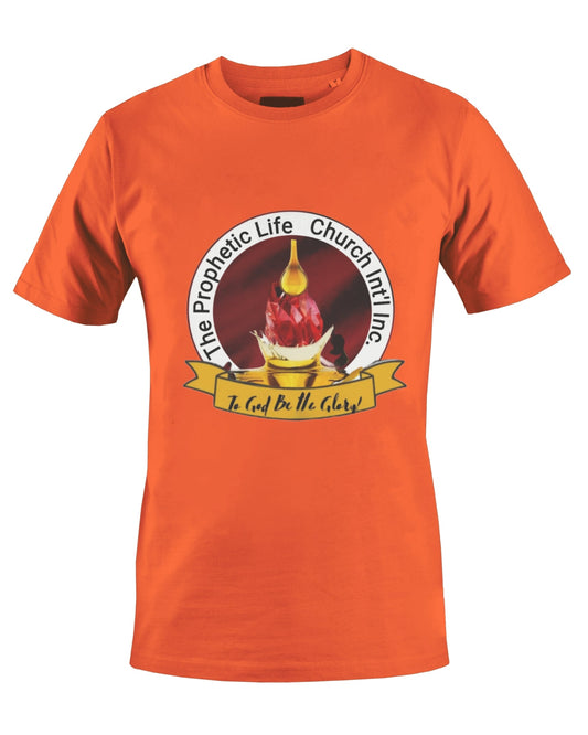 THE PROPHETIC LIFE CHURCH INT'L T-SHIRT (ORANGE) - BMS MANGOES MARKETPLACE