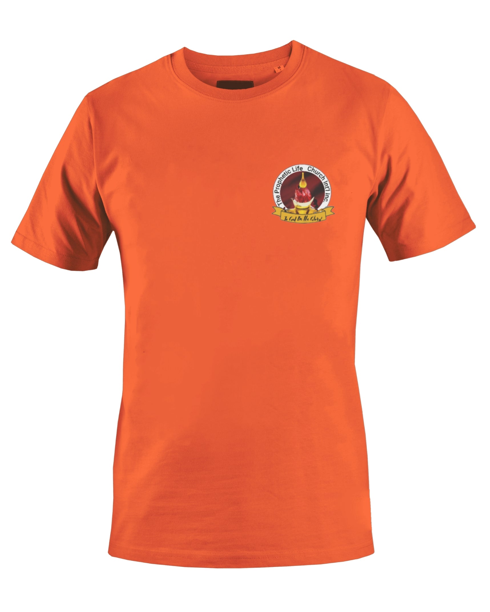 THE PROPHETIC LIFE CHURCH INT'L T-SHIRT (ORANGE) - BMS MANGOES MARKETPLACE